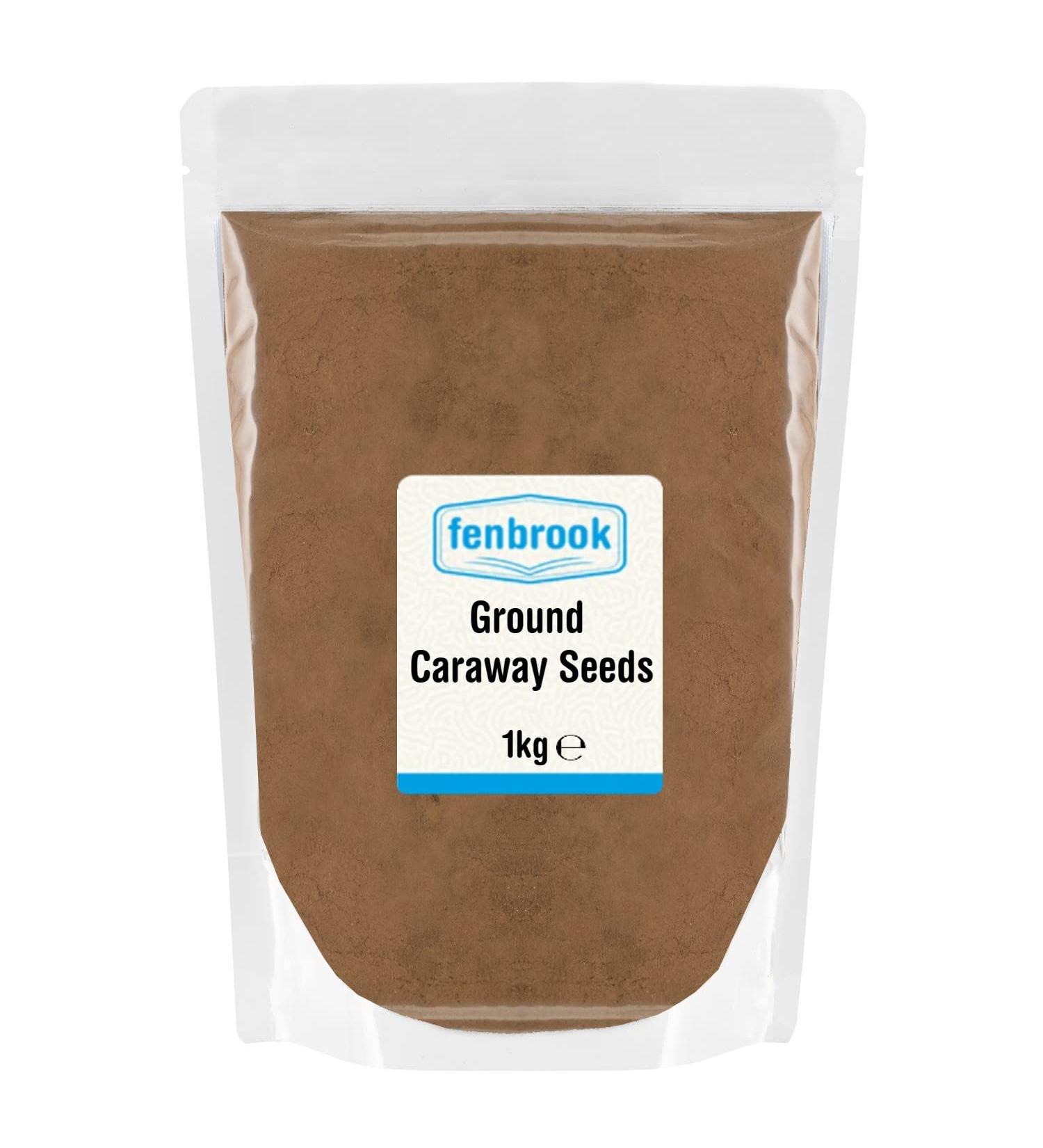 Ground Caraway Seeds 1kg by Fenbrook - Buy Online on GoSupps.com