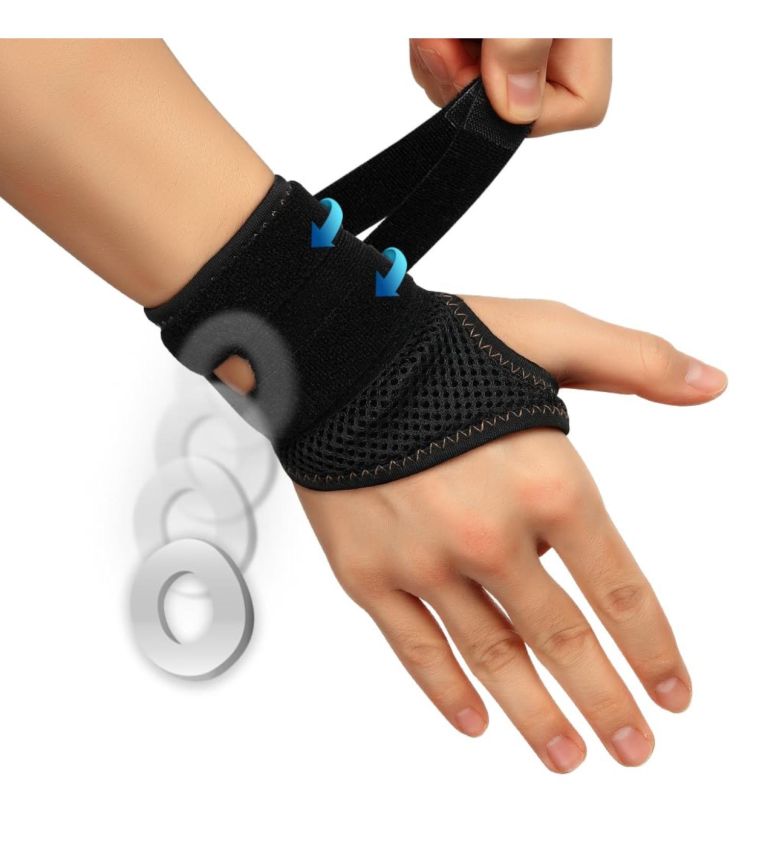 FITTOO Copper Infused TFCC Wrist Brace for Ulnar Sided Pain | Universal Size for Men & Women - Right Hand Large - Buy Online on GoSupps.com
