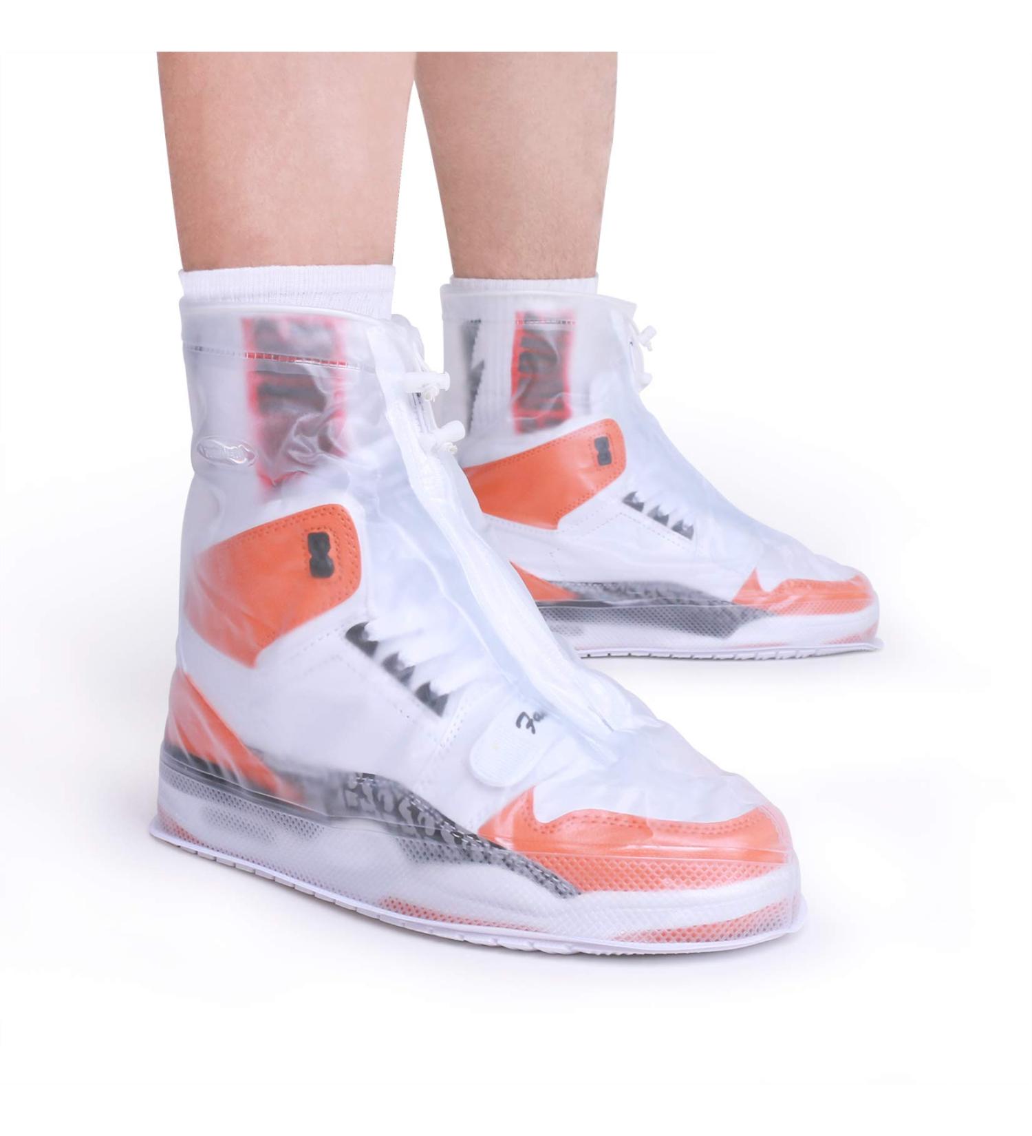 ARUNNERS White 4X-Large Rain Shoe Covers - Waterproof Overshoes for Outdoor Activities - Buy Online on GoSupps.com