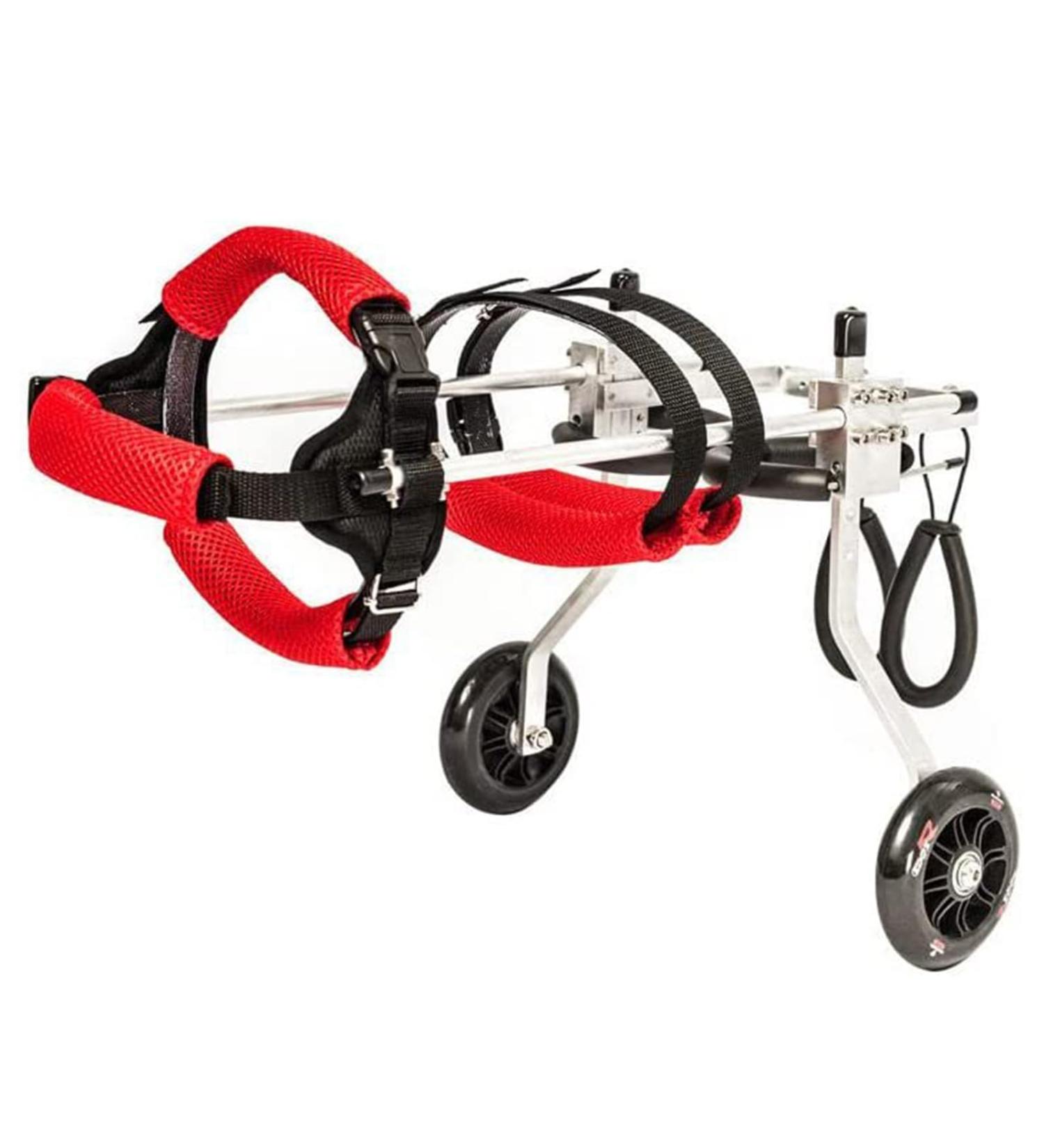 Adjustable Dog Wheelchair 2 Wheel Pet Wheelchair Assist Small Pets with Paralyzed Hind Limbs to Recover Their Mobility Easy Assemble & Light Weight (Size : XXS) - Buy Online on GoSupps.com