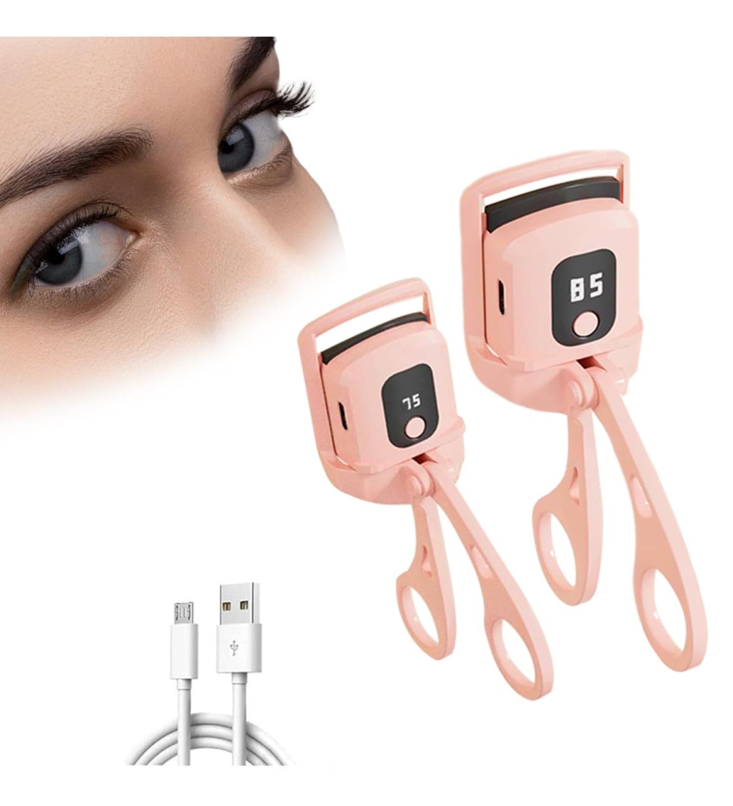 Heated Mini Eyelash Curler - LISSAHNE Portable Electric Curler with 3 Heat Modes for Natural Long-Lasting Curls | International Shipping Available - Buy Online on GoSupps.com