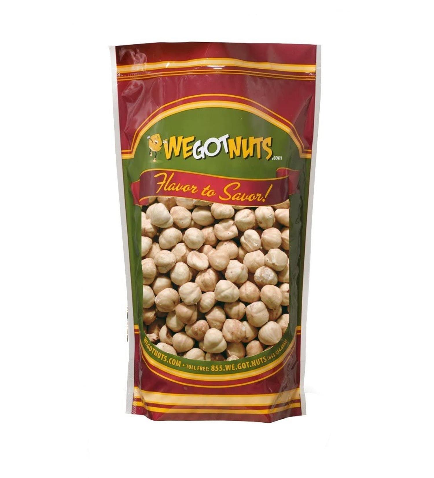 Blanched Hazelnuts Filberts - No Shell - Packed Fresh in Resealable Bag (3 lb) | We Got Nuts - Buy Online on GoSupps.com