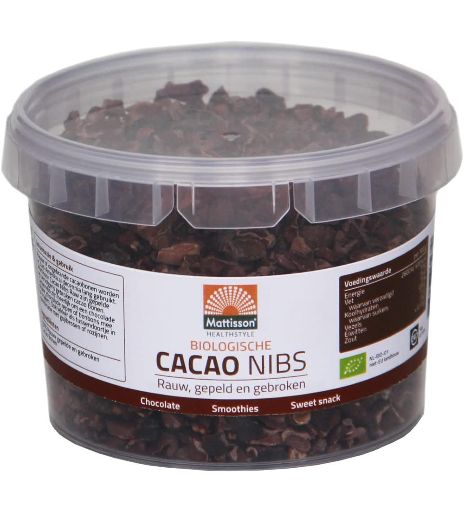 Organic cocoa nibs raw - 150g
