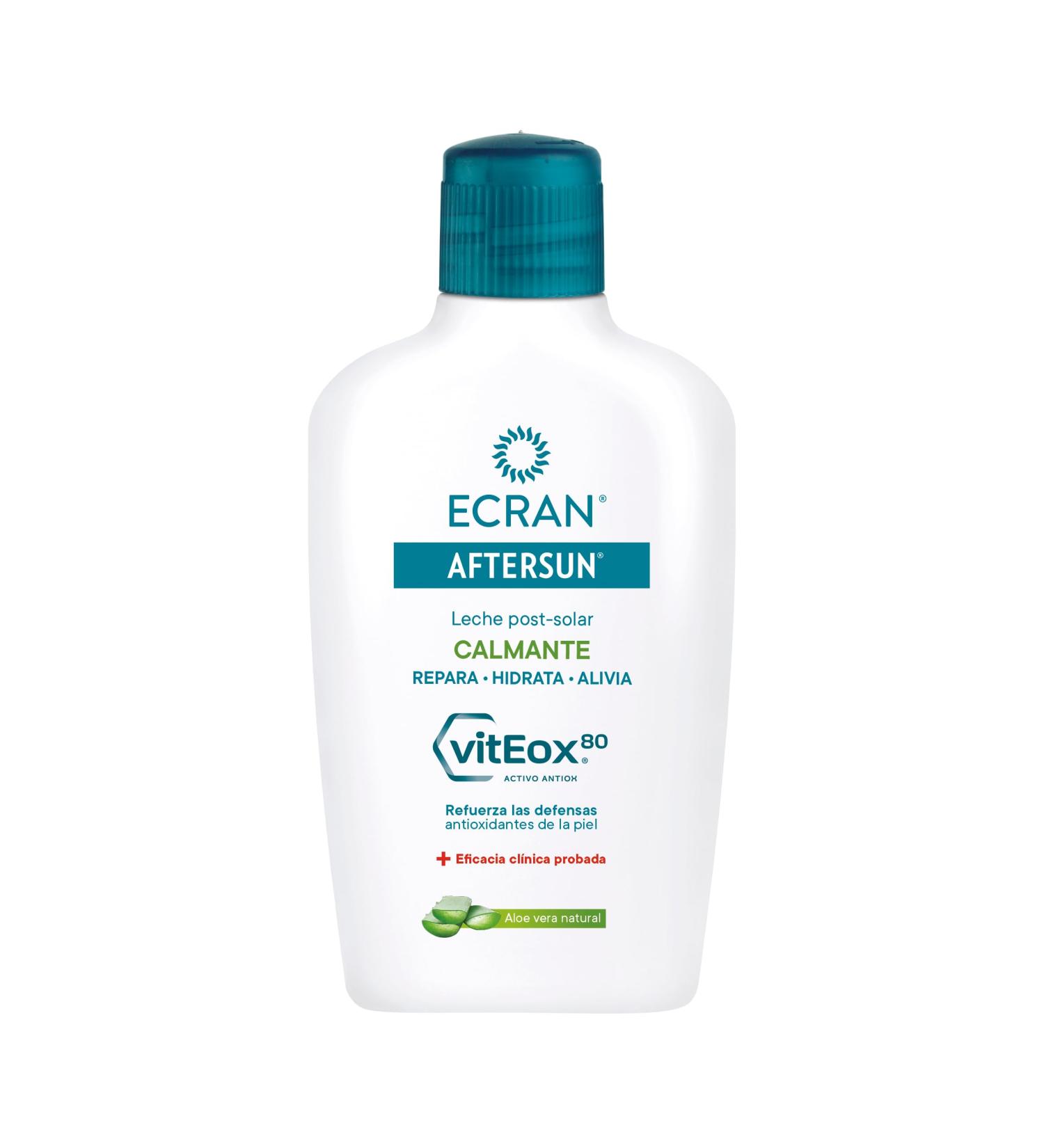 Ecran Aftersun Hydrating Milk with Aloe Vera 200ml - Soothing Relief for Sunburn & Moisturizing - International Shipping Available - Buy Online on GoSupps.com