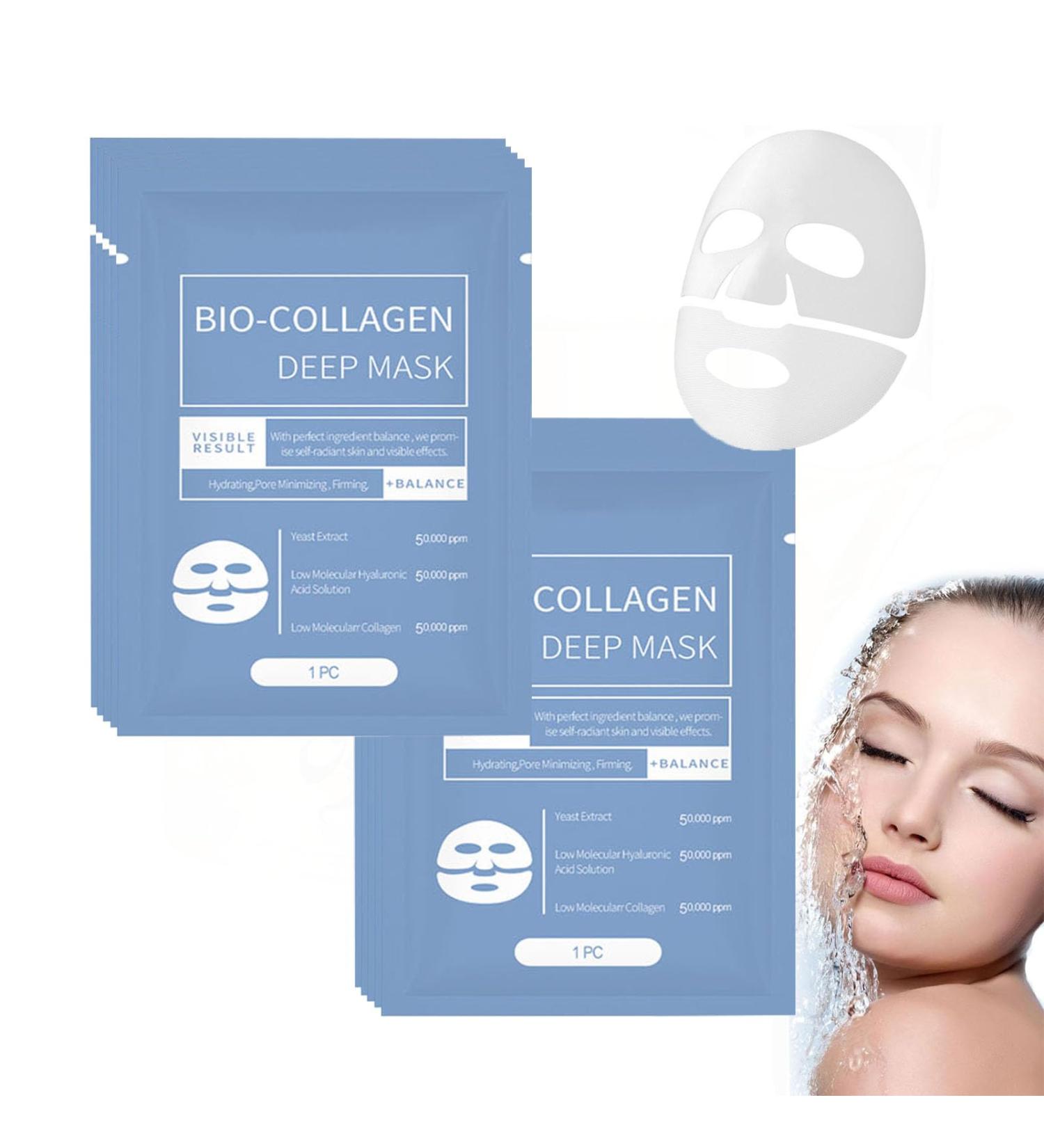 Shop Skaind Collagen Glow Mask & Revorie Deep Face Masks - Korean Anti-Wrinkle Hydrating Overnight Treatment (8/10 Packs) | International Shipping - Buy Online on GoSupps.com