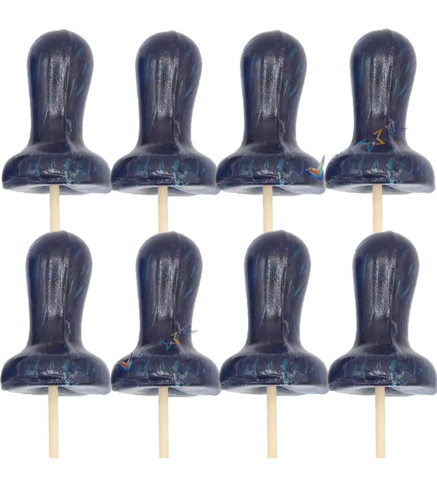 Kandy Kandy Fruit flavoured Blueberry Mixed Fruit & Mixed Fruit Red Dummy lollipop on a stick 120g (8 Blueberry Dummy) Blueberry Dummy 8