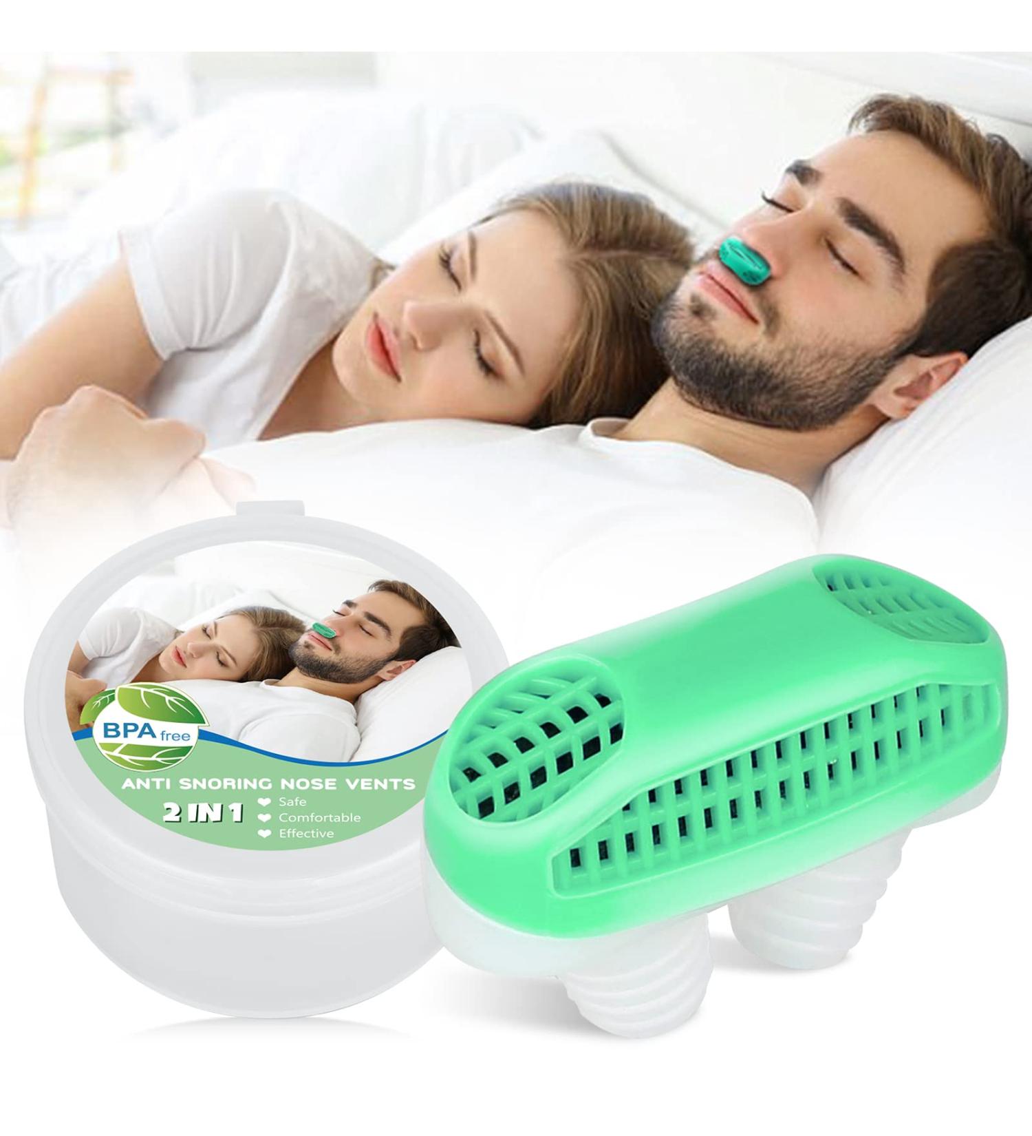 2 in 1 Anti Snoring Devices: Nose Air Purifier & Nasal Vents for Snore Reduction - CPAP Users, Men & Women - Sleep Aid for Better Sleep - Buy Online on GoSupps.com