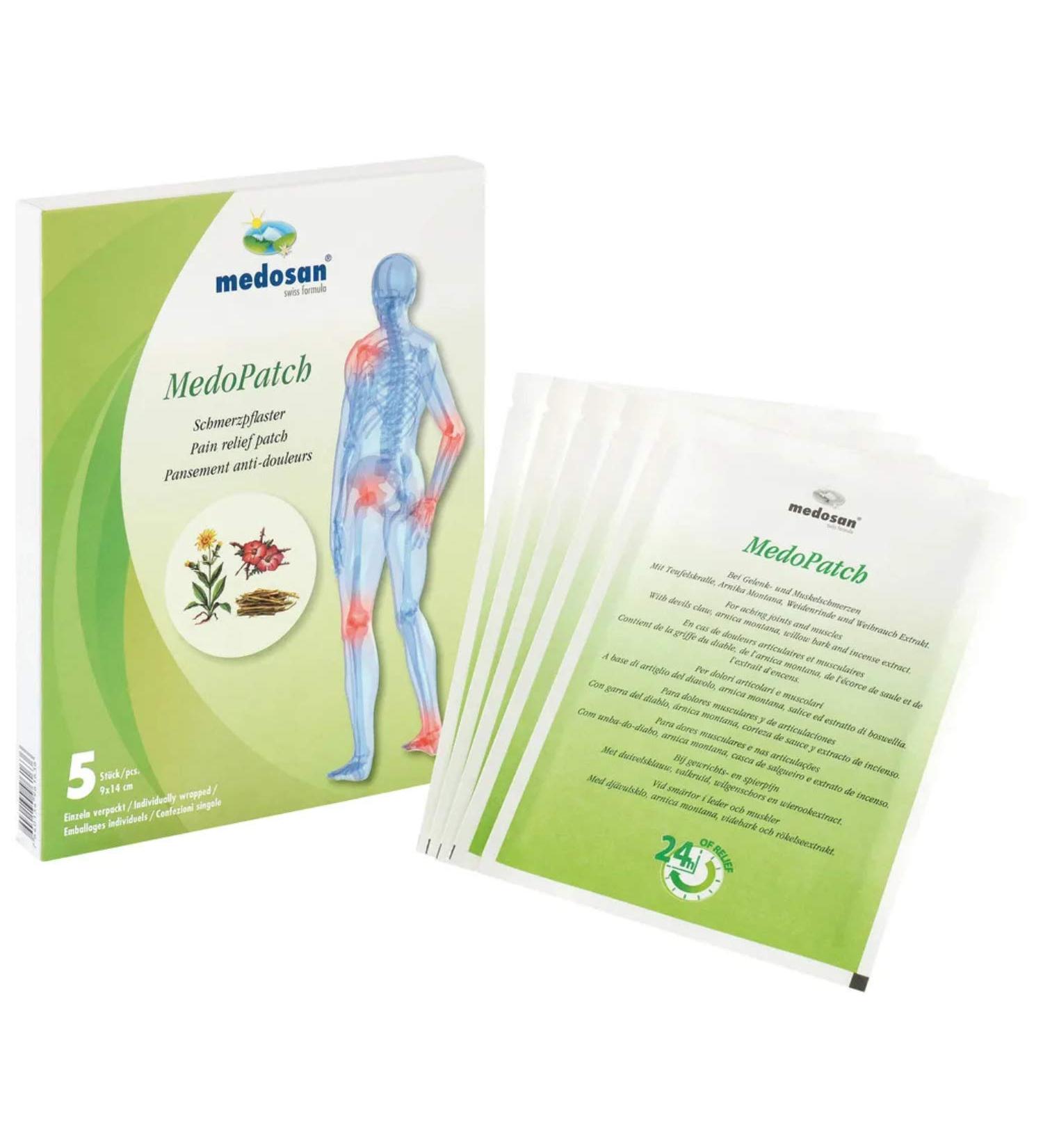 Medosan MedoPatch Pain Relief Patches - 5 Pieces | Fast International Shipping - Buy Online on GoSupps.com
