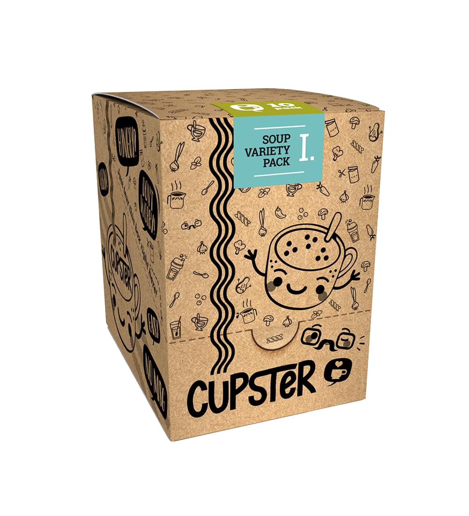 Mill & Folks Cupster Instant Soup Variety Pack 10pack | Vegan & Gluten-Free - Buy Online on GoSupps.com