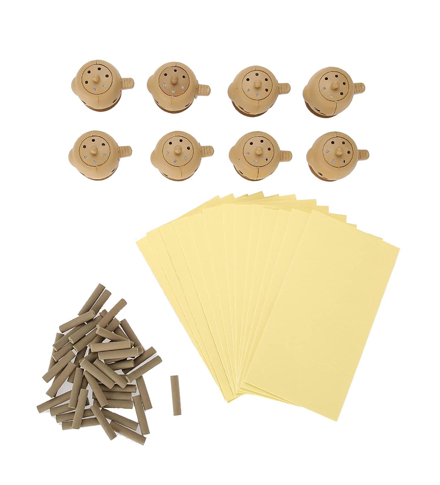 Buy Reusable Self-Adhesive Moxa Moxibustion Box | Moxa Bruner Stick-On Roll Holder Set for Acupuncture Therapy - Buy Online on GoSupps.com