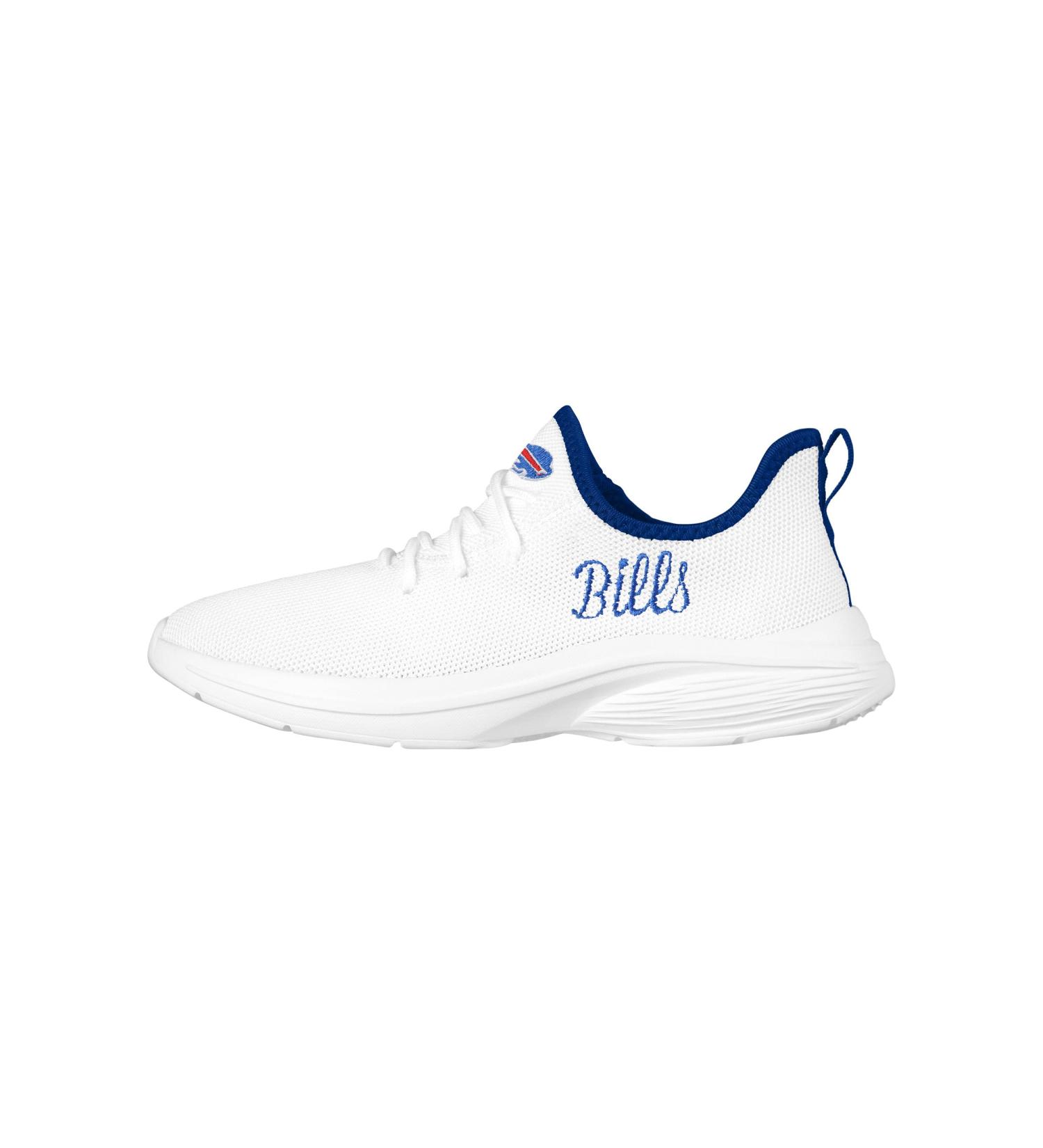FOCO Buffalo Bills NFL Women's Midsole White Sneakers - Officially Licensed Team Footwear - Buy Online on GoSupps.com
