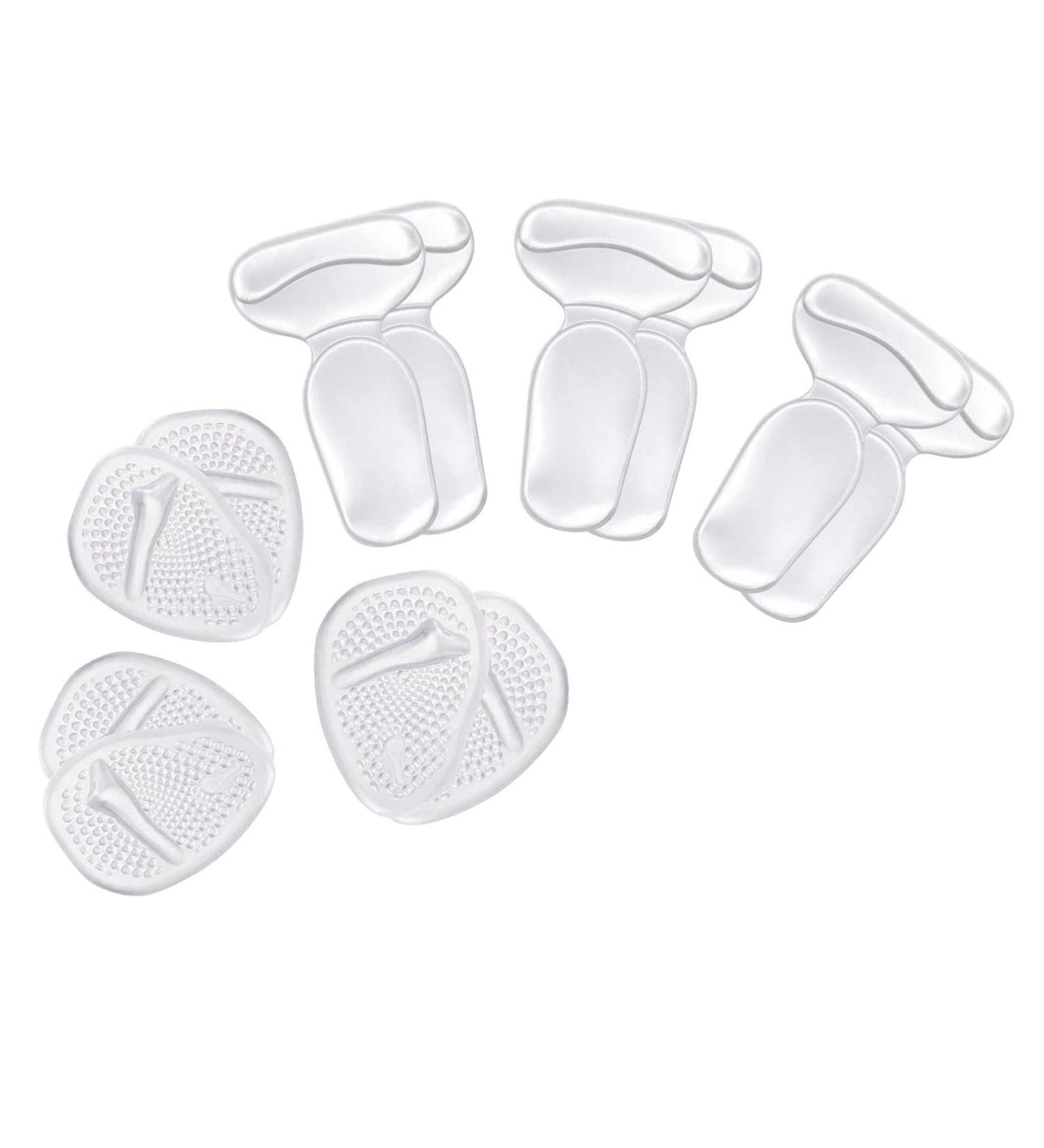 Forefoot Heel Pads - Silicone Transparent Thickened Shock Absorption Waterproof & Wear Resistant Cushion for Maximum Comfort - Buy Online on GoSupps.com