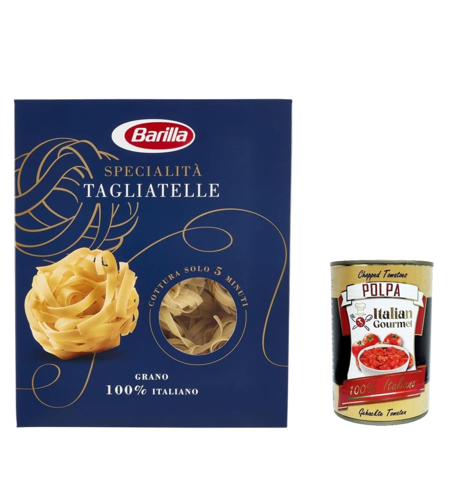  Italian Gourmet E.R. 5 x Barilla Specialty Tagliatelle Pasta 100% Italian Pasta 500g + Italian Gourmet Pulp 400g - Buy Online on GoSupps.com