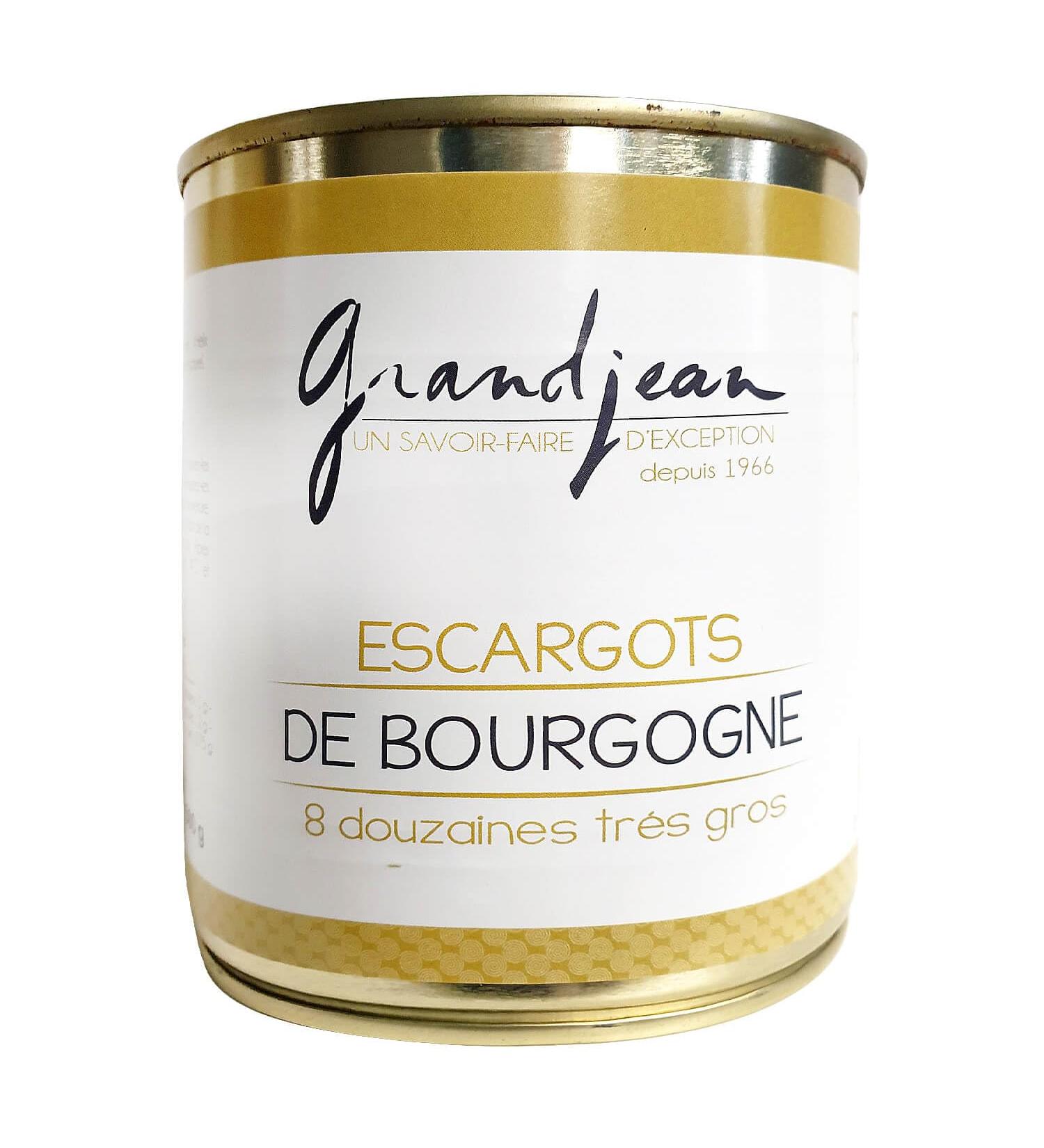 Burgundy snails 8 dozen Very large - Canned - Grandjean