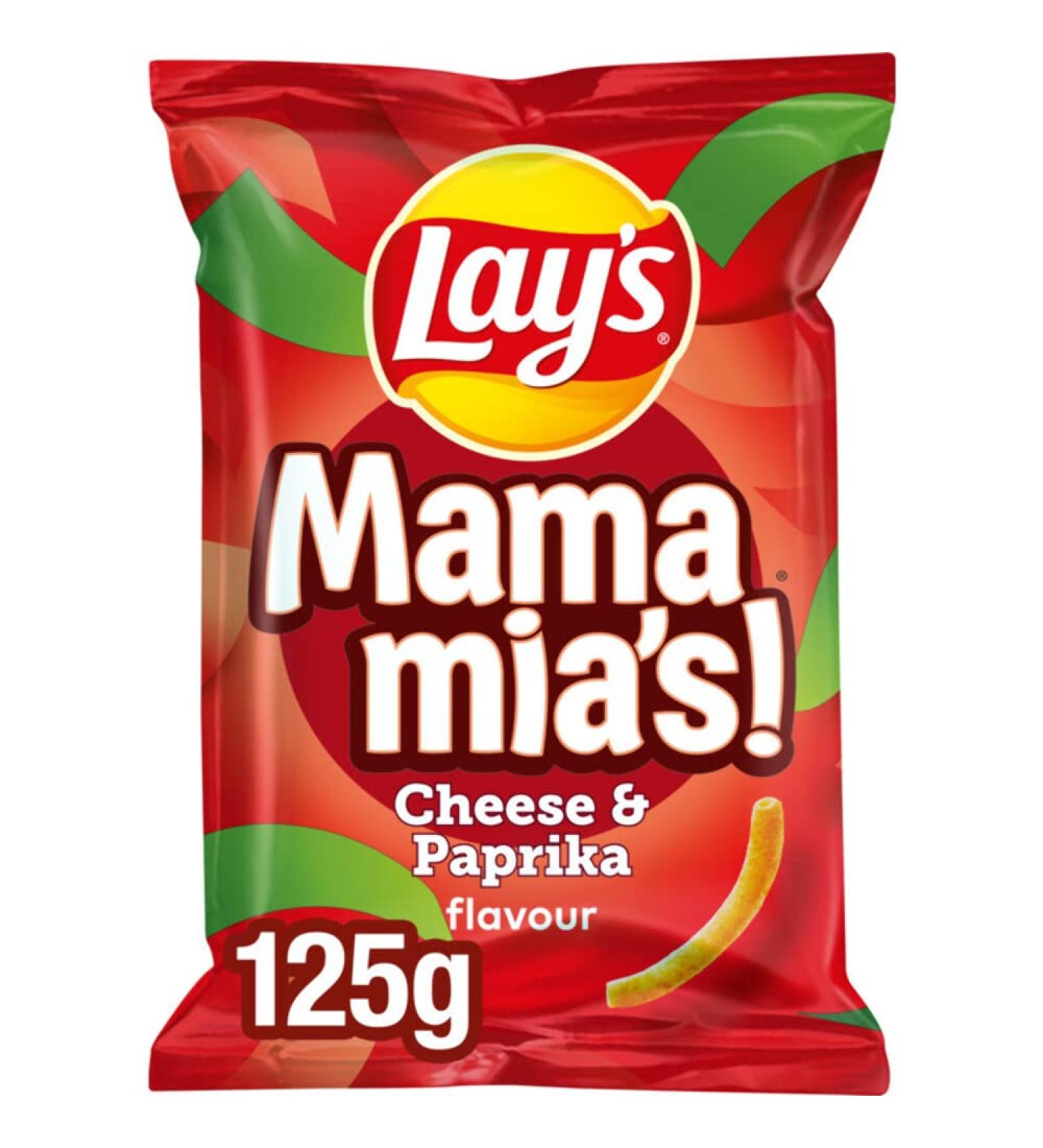 Lays Chips | Mama Mia's Paprika Cheese | Lay'S | American Chips | 125 Gram Total - Buy Online on GoSupps.com