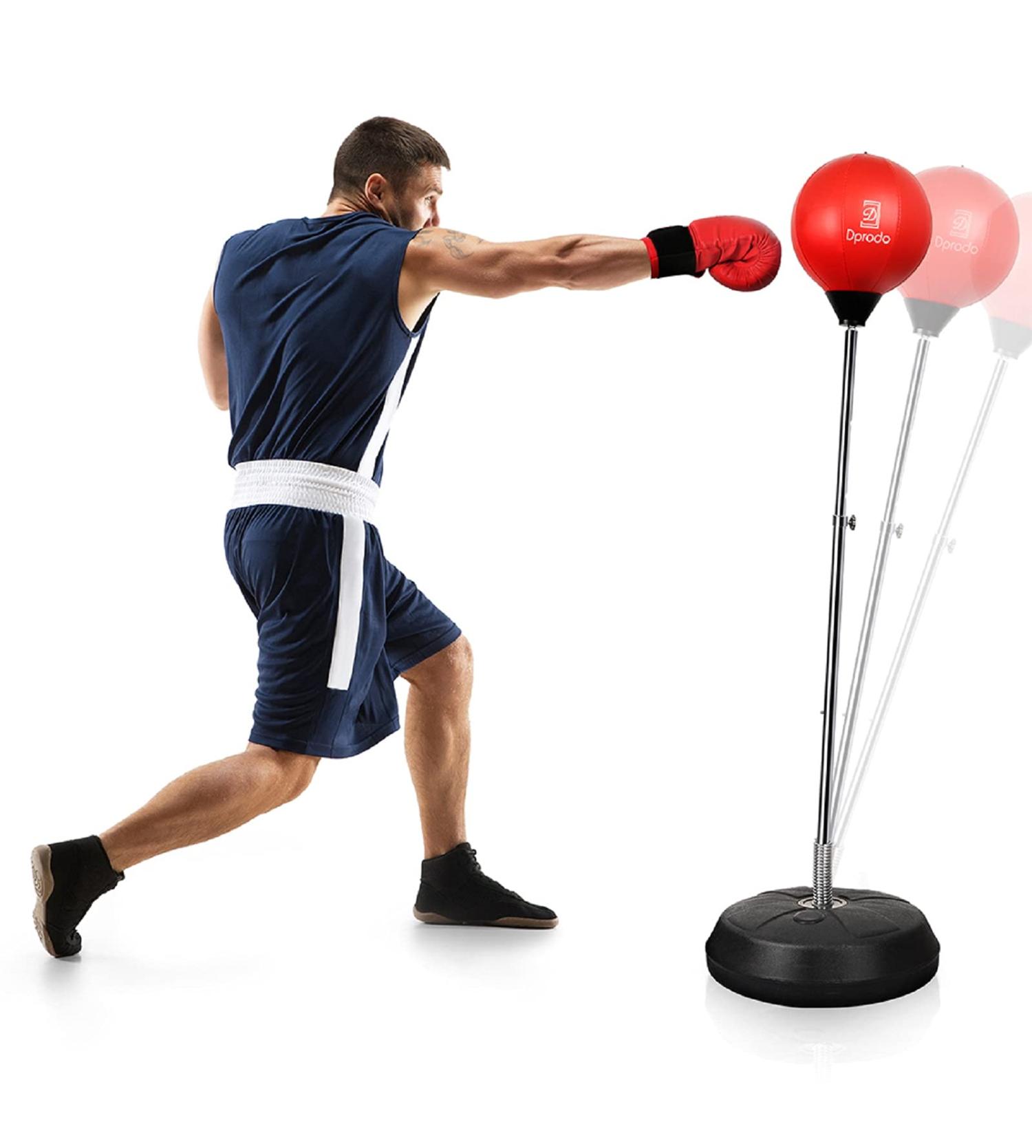 Punching Bag with Stand | Dprodo Freestanding Boxing Bag Set for Adults & Kids with Adjustable Speed Reflex Training, Includes Boxing Gloves | Home Gym Workout Punch Set - Buy Online on GoSupps.com