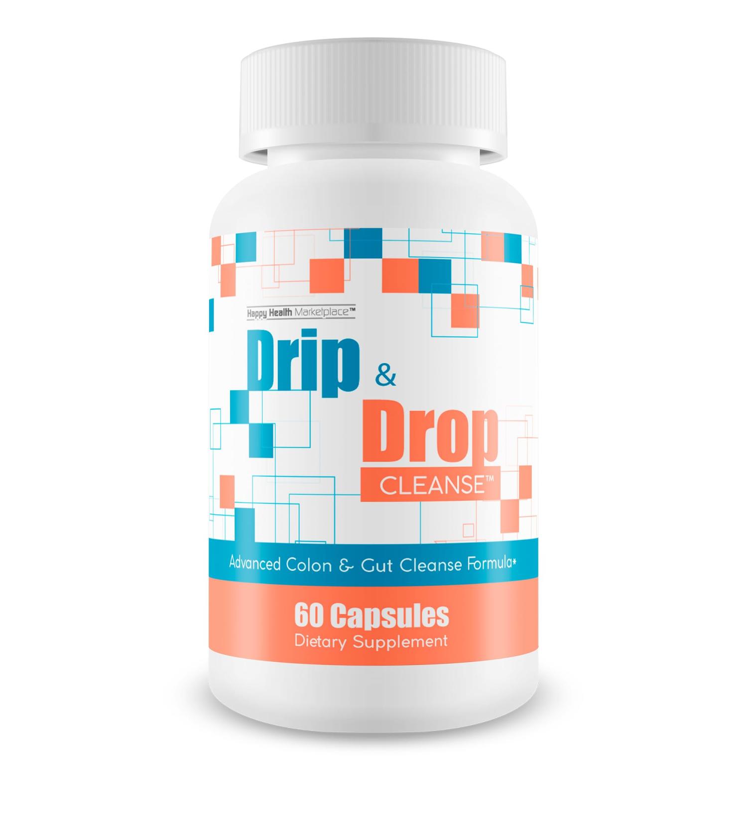 Drip & Drop Cleanse - Our Best Colon Cleansing Gut Support Supplements - Gut Restore Probiotic Super Colon Cleanse Caloric Bypass Supplement - Liver Detox Supplements - Probiotic Colon Cleanse Detox - Buy Online on GoSupps.com