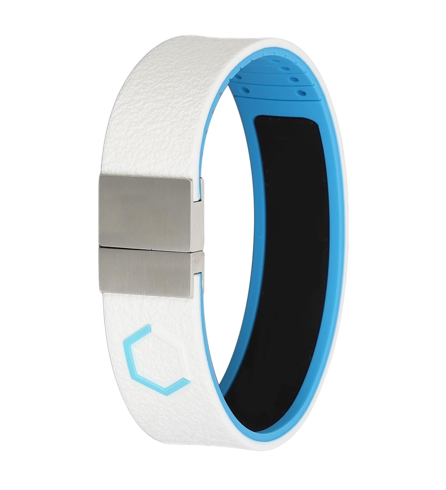 Antistatic bracelet winter electrostatic removal antistatic silicone-negative ion bracelet small light anion bracelet for men and women (white)