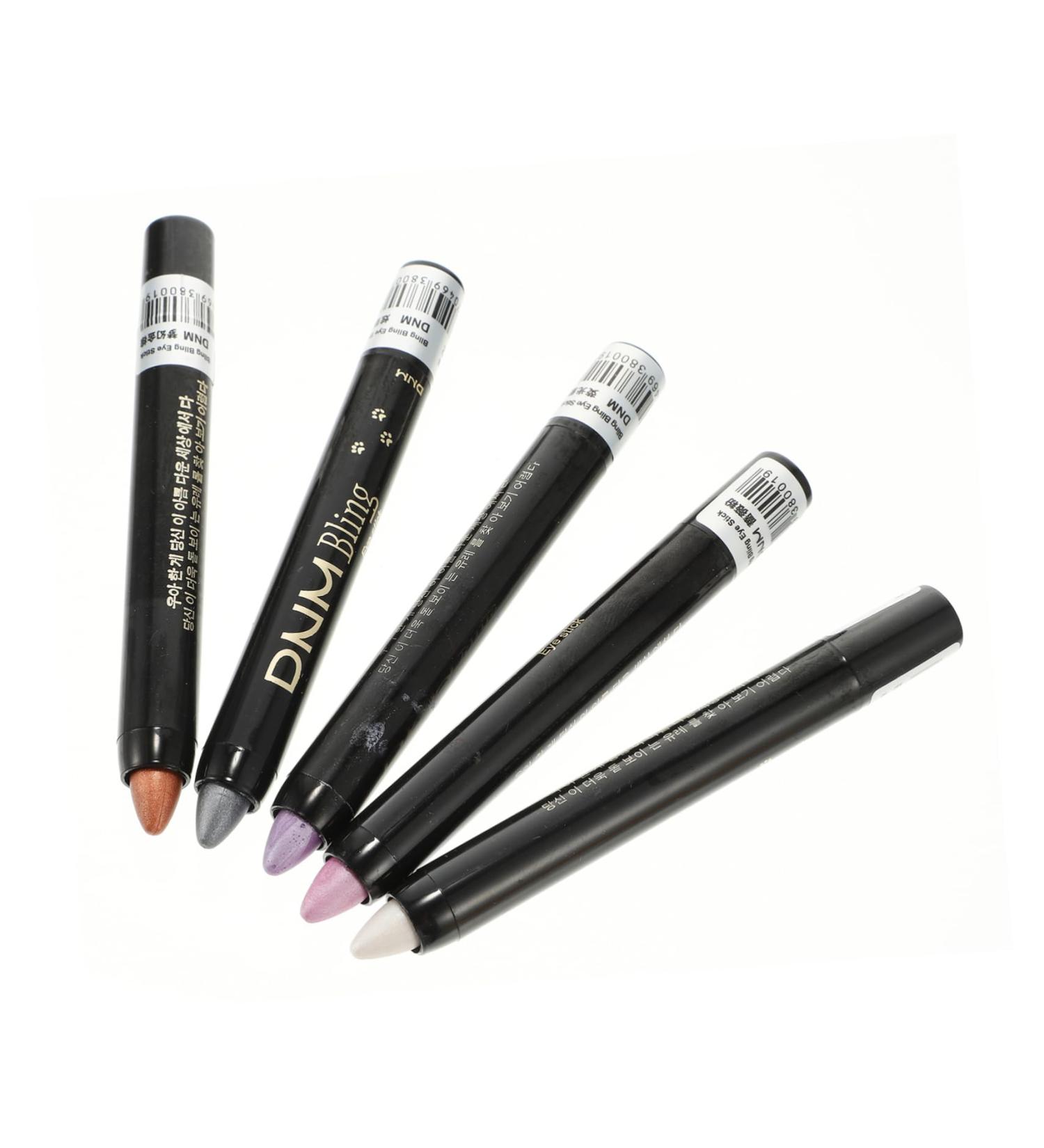 Mipcase 5pcs Colorful Tools Colored Shiny Shimmer Shadow Girl Sticks Smooth Glitter Crayons Pen Pens Women - Buy Online on GoSupps.com