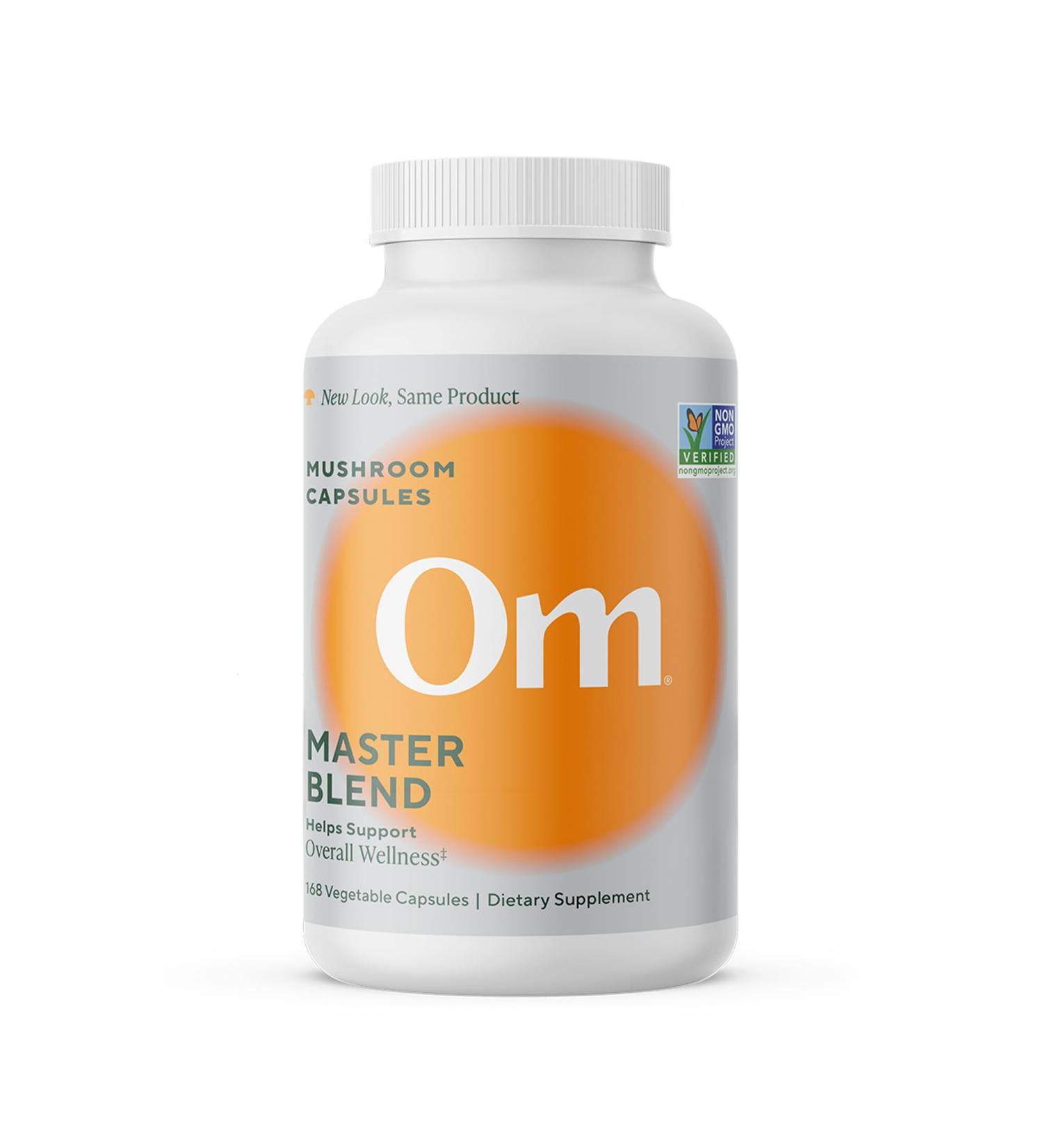 Om Master Blend Mushroom Capsules - Organic Mushroom Supplement with 10 Mushrooms and Ashwagandha Supports Immunity Gut Health & Stress Relief 168 Count (56 Servings) 168 Count (Pack of 1) - Buy Online on GoSupps.com