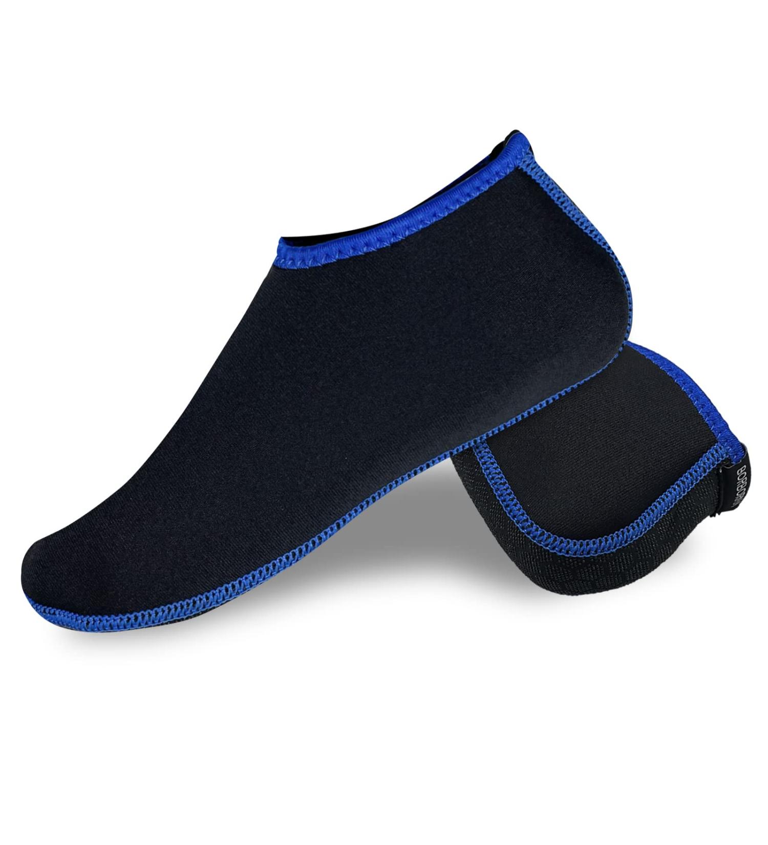 BorBorna 3mm Neoprene Socks - Blue Medium | Diving, Surfing, Sailing, Beach & Water Activities - Buy Online on GoSupps.com