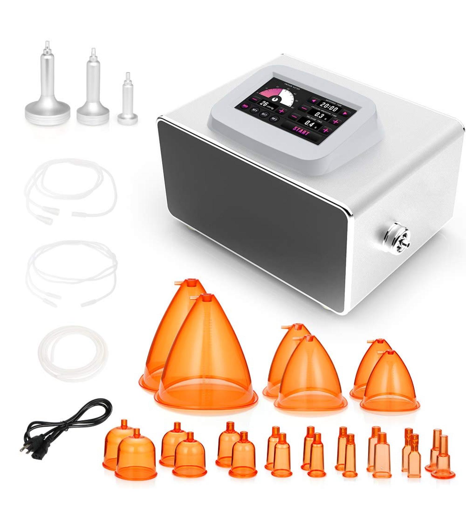 UNOISETION Body Shaping Massager - Vacuum Cupping Machine with 24 Cups | Orange - Buy Online on GoSupps.com