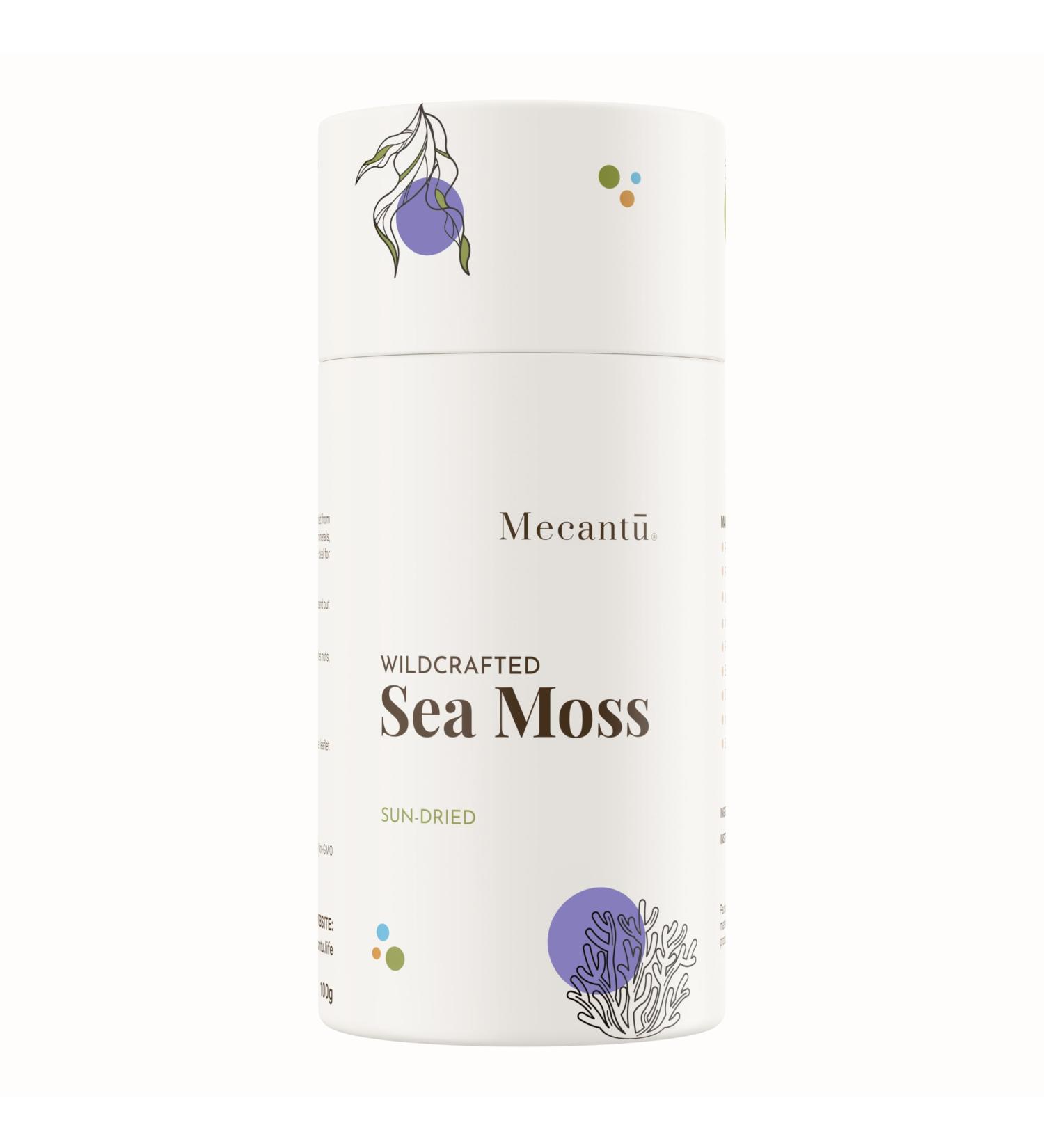 Mecantu Sea Moss Sun-Dried Purple Sea Moss Perfect for Vegan Recipes Drinks Gel & Powder 100g - Buy Online on GoSupps.com