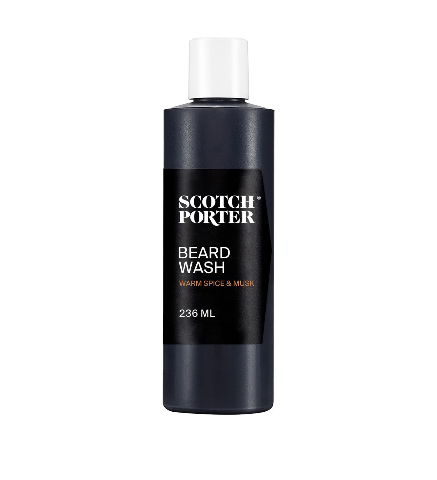 Scotch Porter Moisturizing Beard Wash Cleanse Refresh Hydrate & Soften Coarse Dry Beard Hair while Protecting Skin for a Fuller/Healthier-Looking Beard Original Scent 8 oz. Bottle Beard Wash | Original - Buy Online on GoSupps.com
