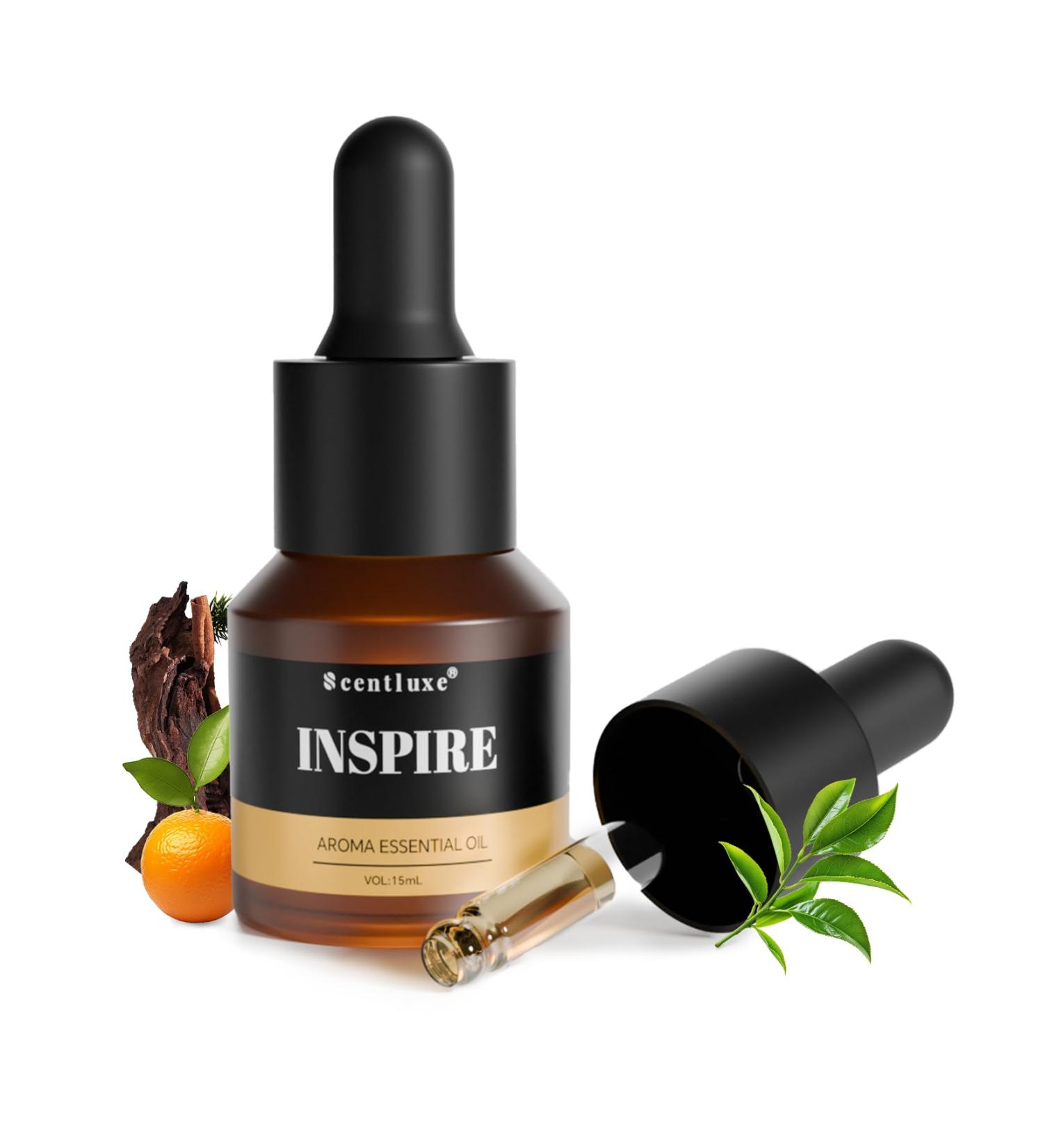Scentluxe Aroma Diffuser Oil - Inspire - Inspired by Hotel Scent for Home Premium Fragrance Oil for Ultrasonic and Waterless Diffusers and Crafting - 15 mL Glass Bottle with Dropper - Buy Online on GoSupps.com