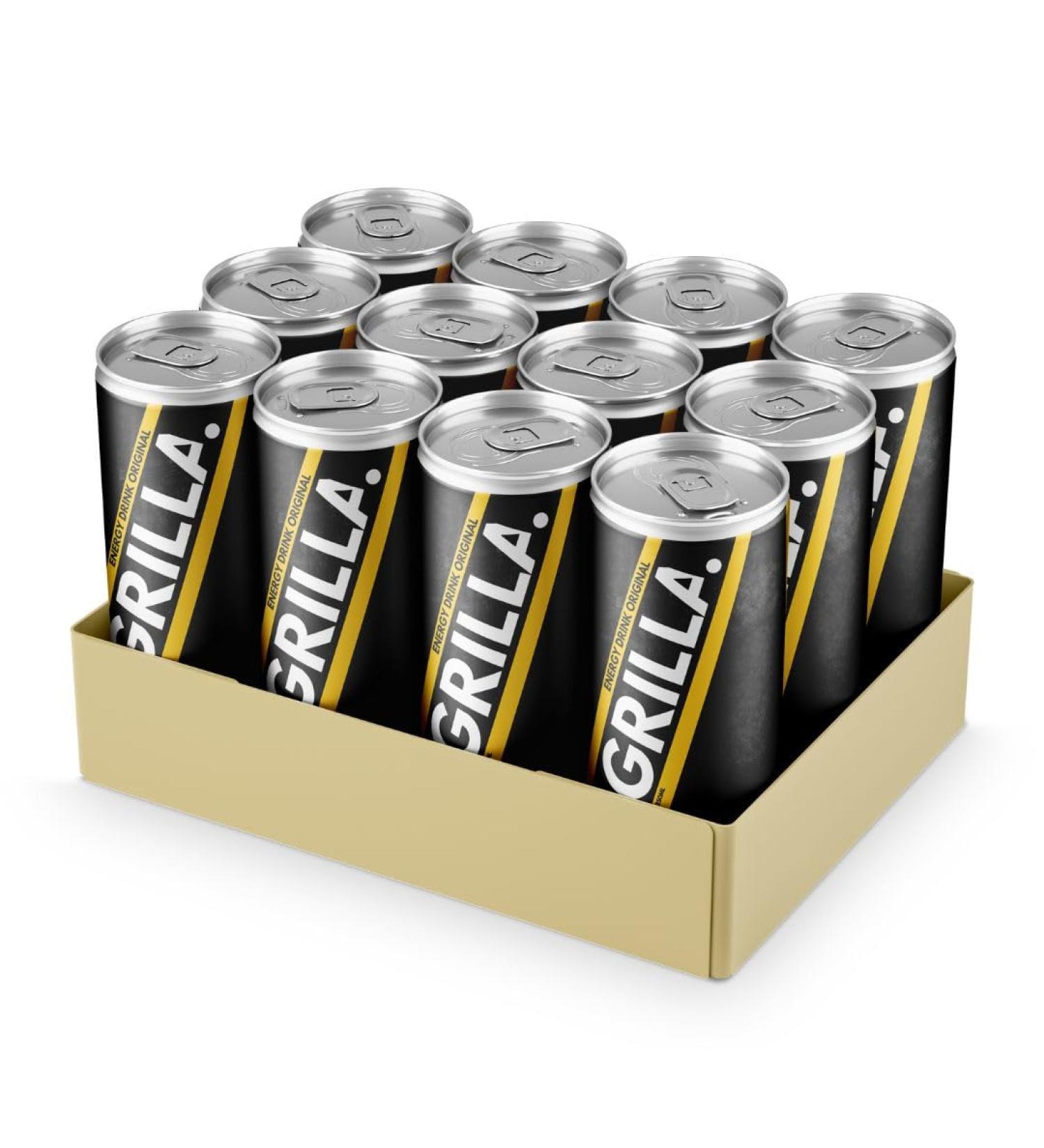 Grilla Energy Drink (Original) 12x 250ml - Buy Online on GoSupps.com