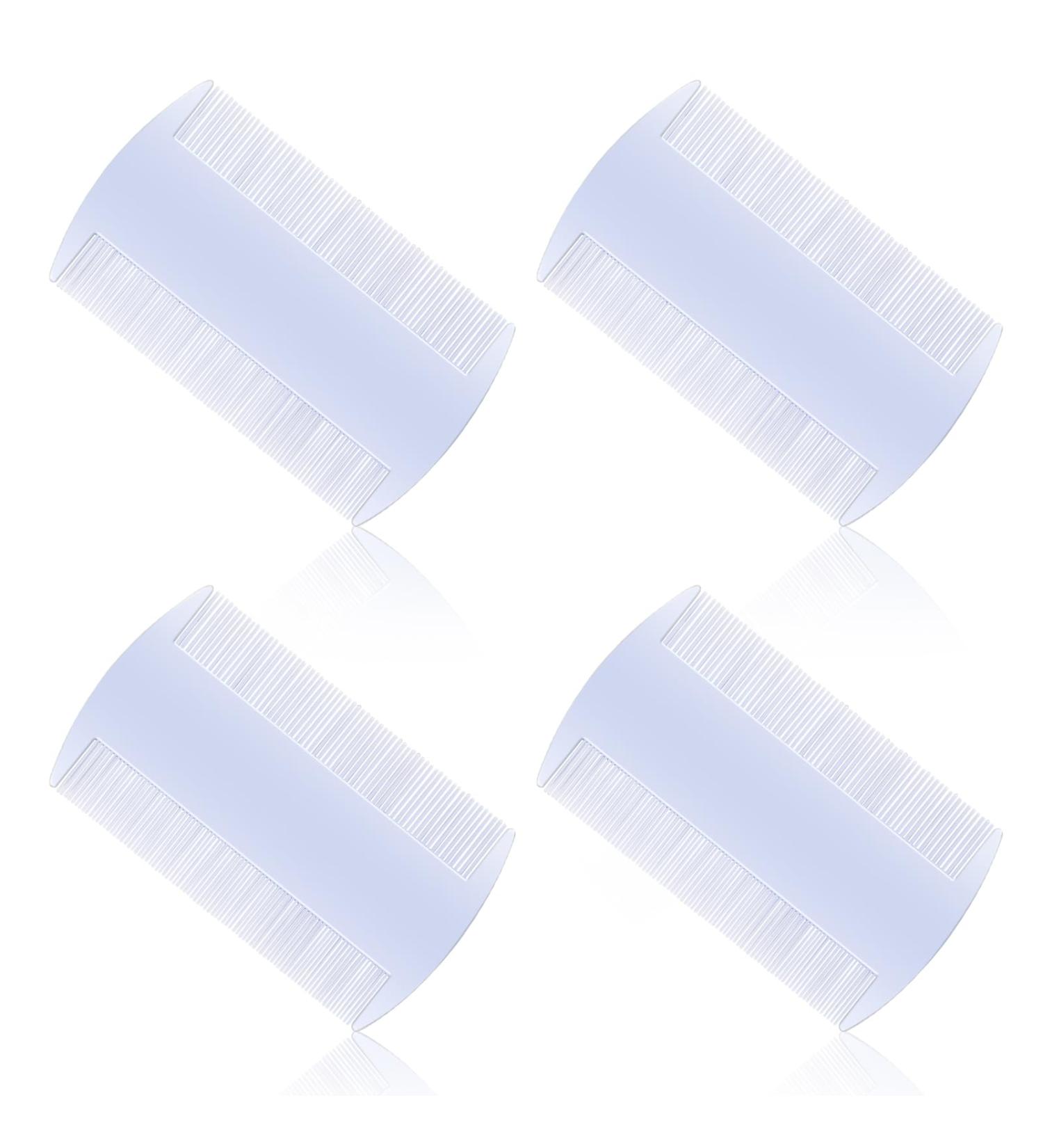 Liesk mme 4er Set - Double-Sided Nissenk mme for Effective Head Lice & Dandruff Treatment | Durable Fine-Toothed Combs for Adults & Children - Buy Online on GoSupps.com
