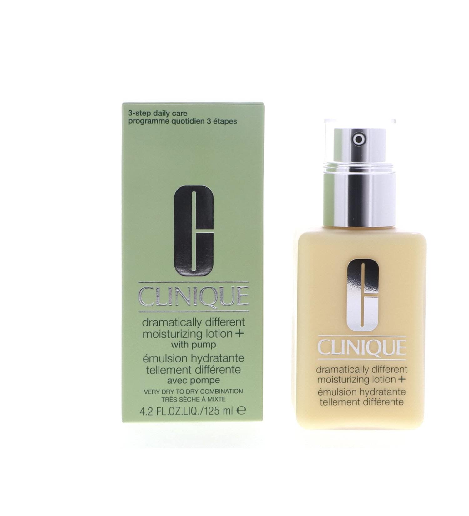 Clinique Dramatically Different Moisturizing Lotion+ 125ml/4.2oz - Very Dry to Dry Combination Skin - Pump Included - Buy Online on GoSupps.com