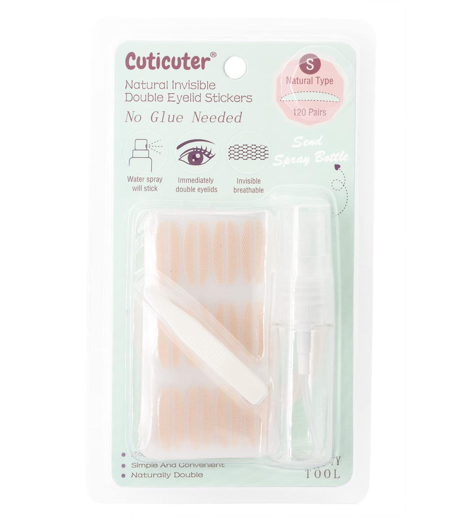 YOYCOOL Cuticuter 120pieces Eyelid Tape Invisible Eyelid Lift Strips Natural Fiber Waterproof Eye Lids Strips For Hooded Eyes Droopy Lids (Slim) - Buy Online on GoSupps.com