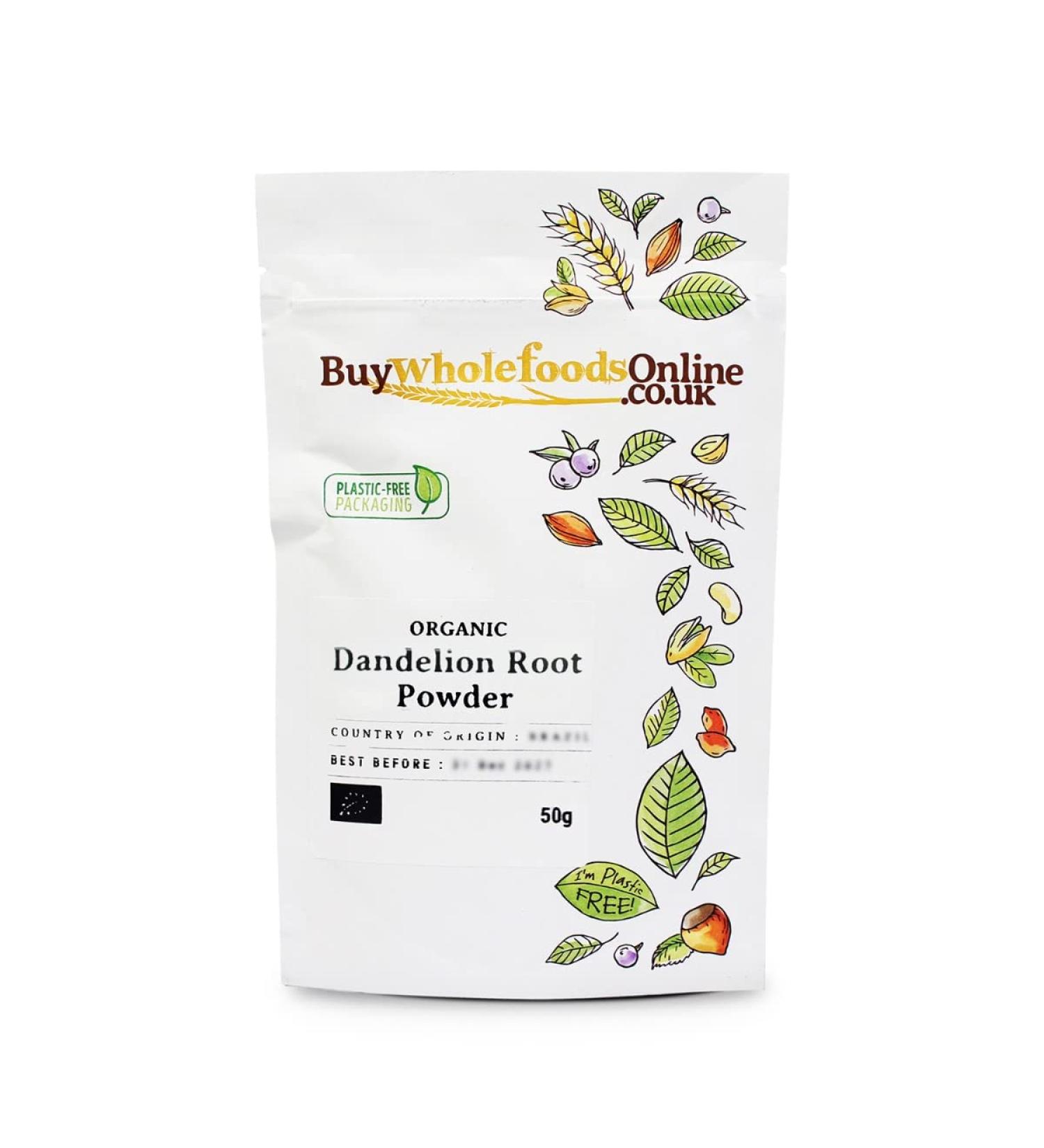 Organic Dandelion Root Powder 50g (BWFO) - Buy Online on GoSupps.com
