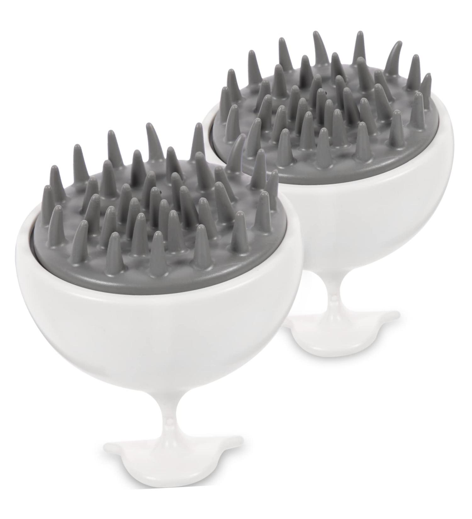 Frcolor 10 StK Shampoo Massage Brush - Professional Silicone Scalp Massager for Daily Head Care - Buy Online on GoSupps.com