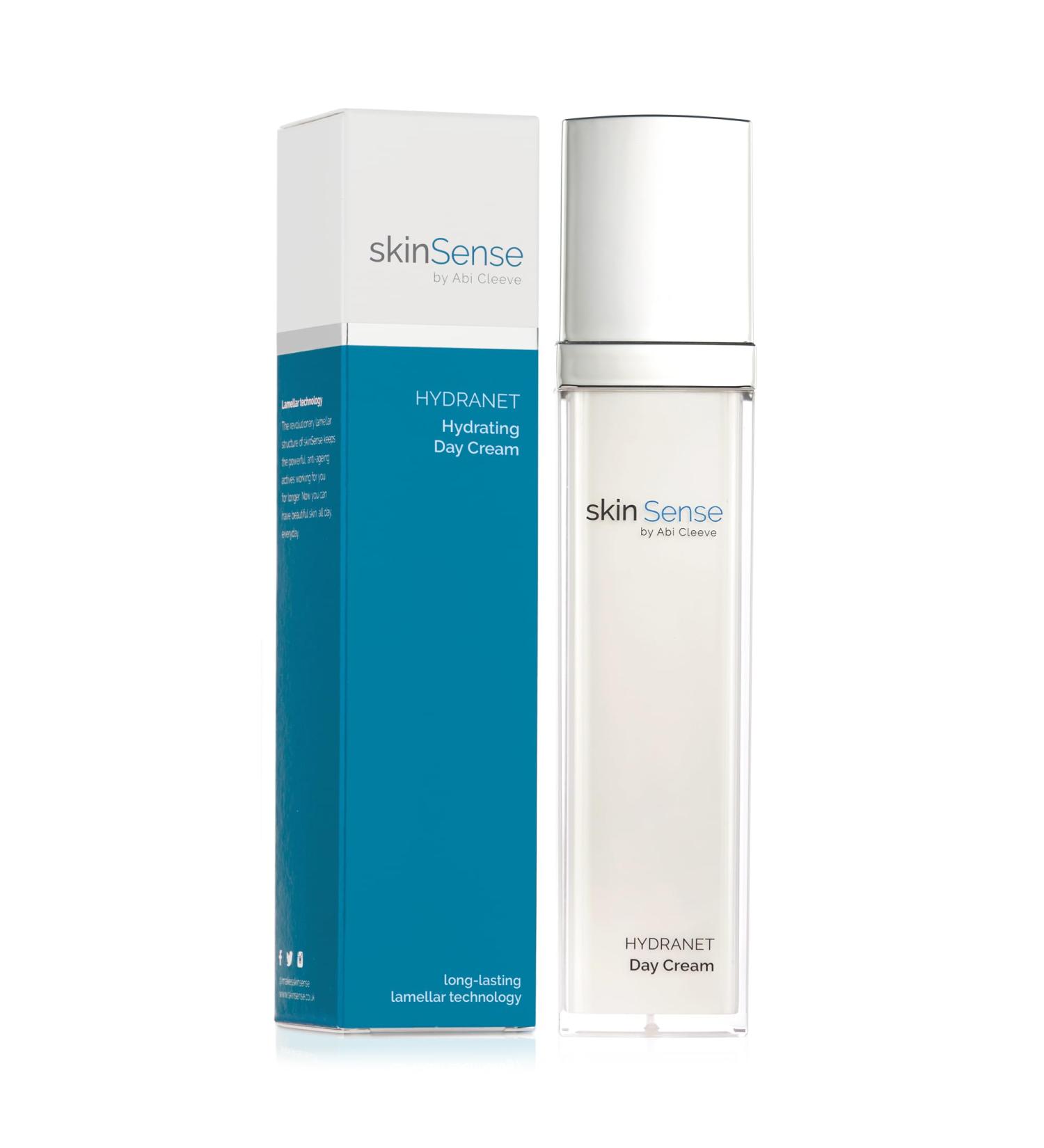 SkinSense Hydranet Day Cream 50ml Hydrating Moisturiser for Women Moisturising Day Cream Anti Wrinkle Face Cream Light Facial Lotion - Buy Online on GoSupps.com