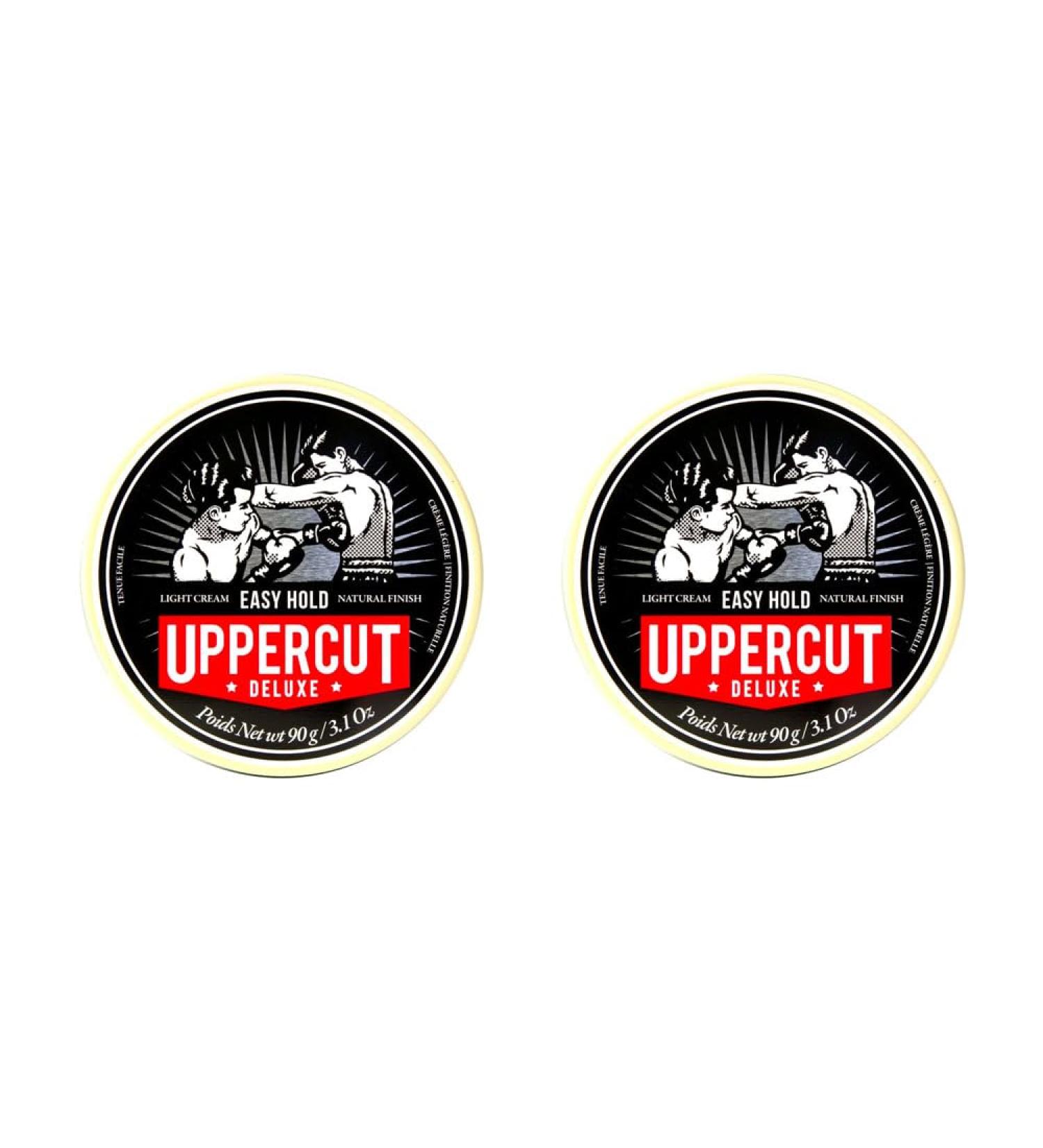 Uppercut Deluxe Easy Hold Hair Putty For Men Light Hold Natural Finish Water-Based Pomade For Men Washes Out Easily 2 x 90g - Buy Online on GoSupps.com