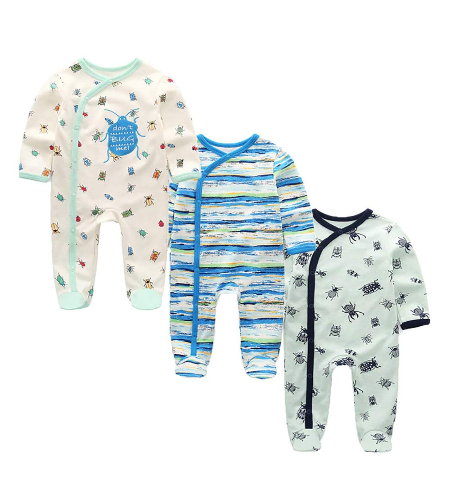 MAMIMAKA Baby Rompers Pajamas Cotton Jumpsuit 6-9 Months Three Piece Set - Buy Online on GoSupps.com