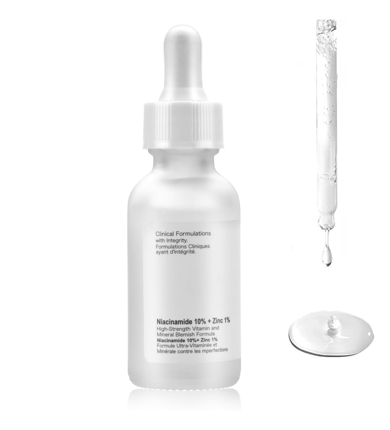 2024 Niacinamide 10% + Zinc 1% Serum for Acne & Oil Control | Refreshing Facial Serum with Roller - Buy Online on GoSupps.com