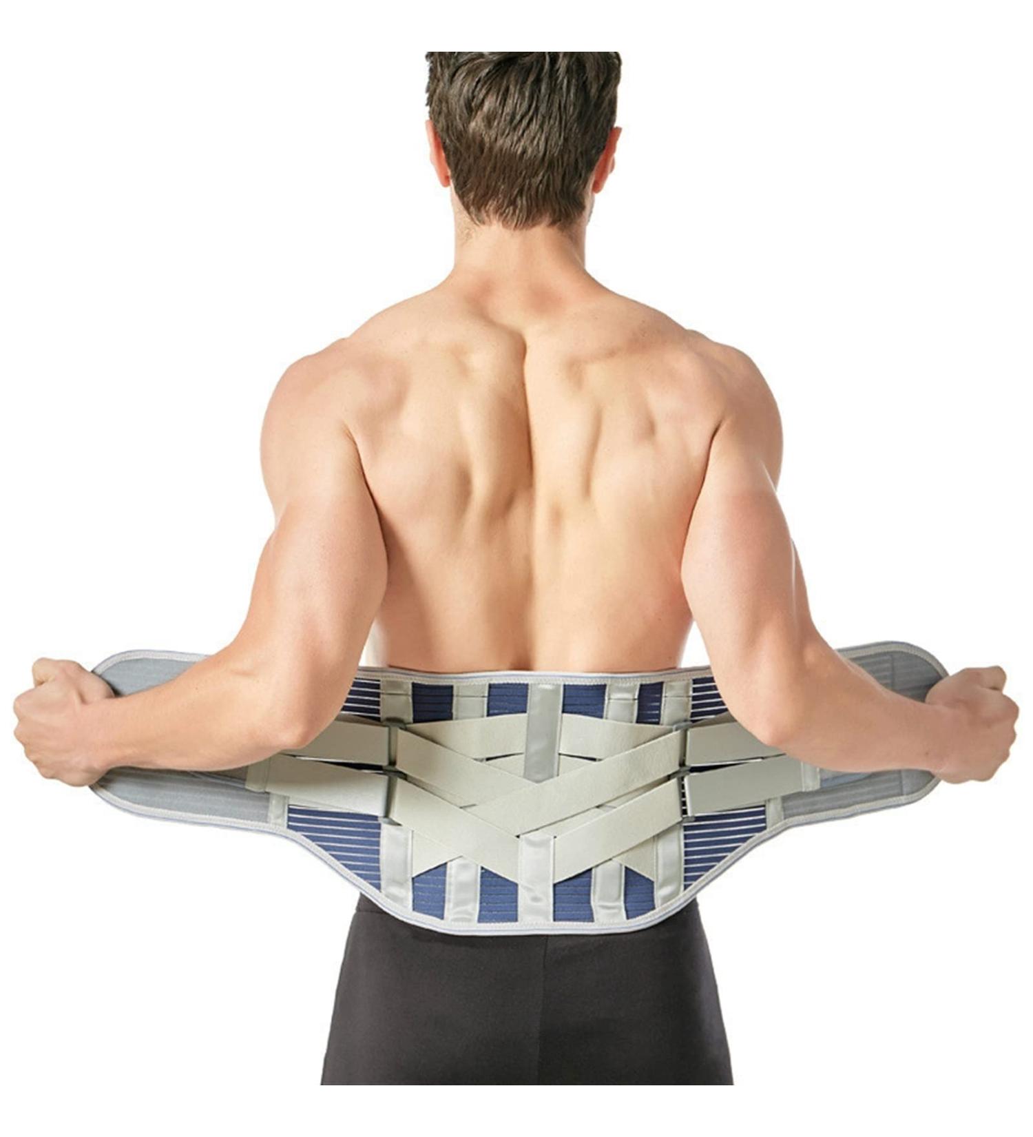 Buy Backcorrectors Swan Back Belt - Intervertebral Disc Orthopedic Waist Support | Removable Pillows & Steel Rails | Size L | Health & Relaxation - Buy Online on GoSupps.com