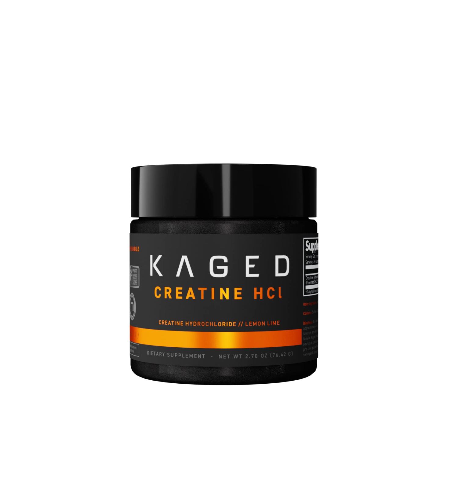 Kaged Muscle Creatine HCL (75 Serv) - Premium Lemon Lime - Boost Performance & Recovery - International Shipping Available - Buy Online on GoSupps.com