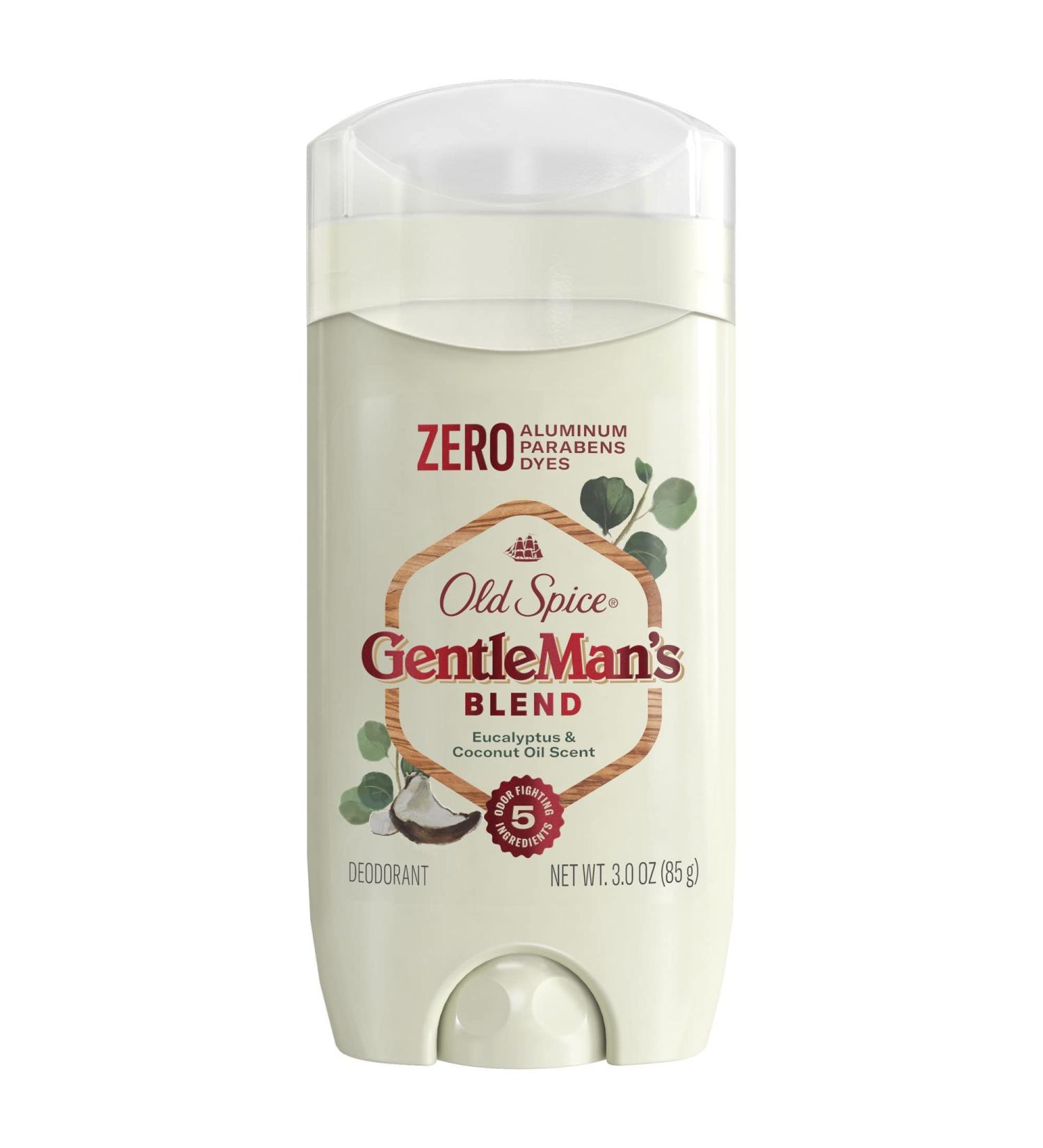 Old Spice GentleMan's Blend Eucalyptus Deodorant - Aluminum Free 3 oz | Coconut Oil Infused | International Shipping Available - Buy Online on GoSupps.com