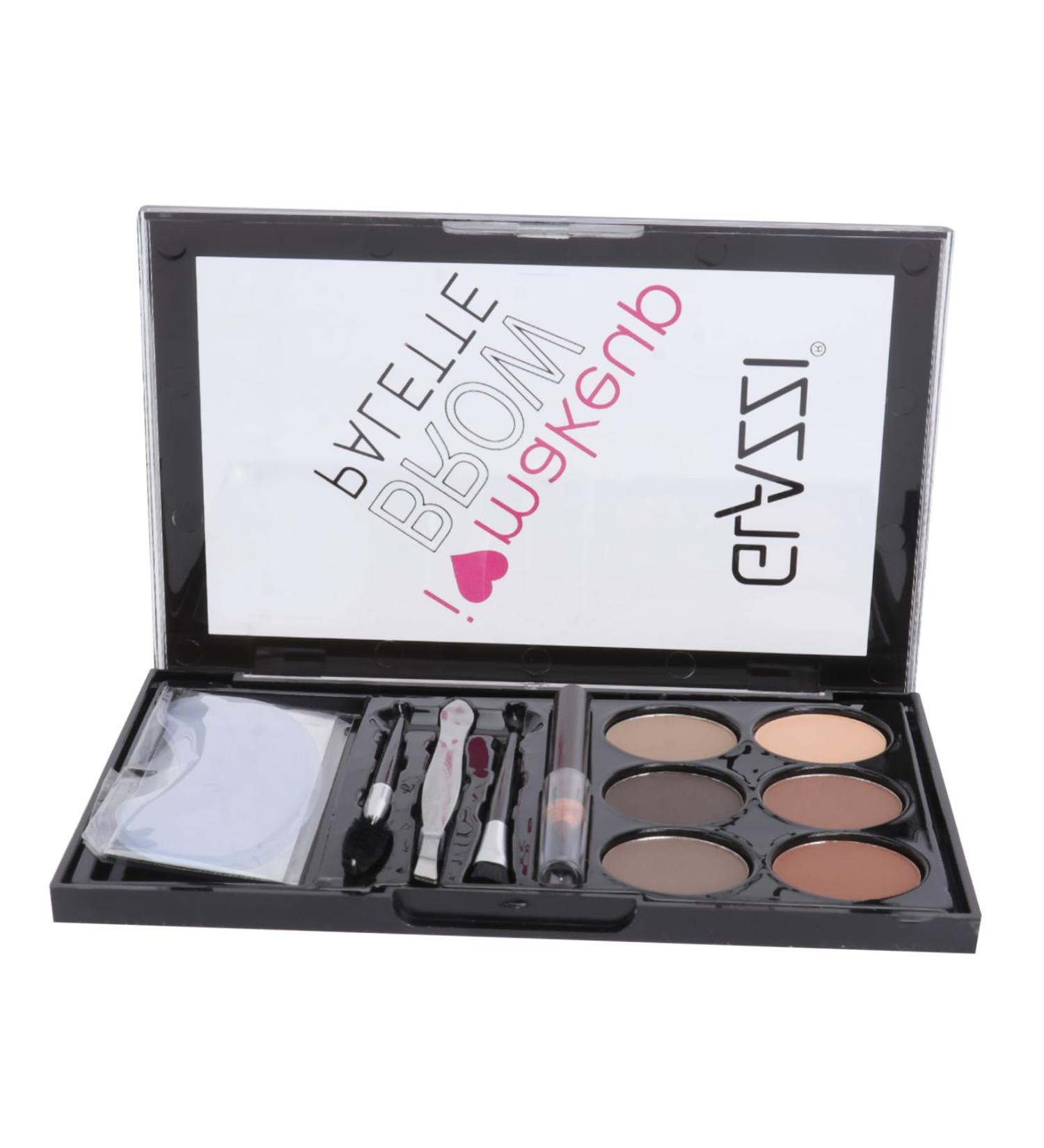 Outanaya Eyebrow Powder Cosmetic 1 Set Eyebrow Powder Set Eye Shadow Makeup Eye Brow Shaping Kit Eyebrow Stickers Abs Brush - Buy Online on GoSupps.com
