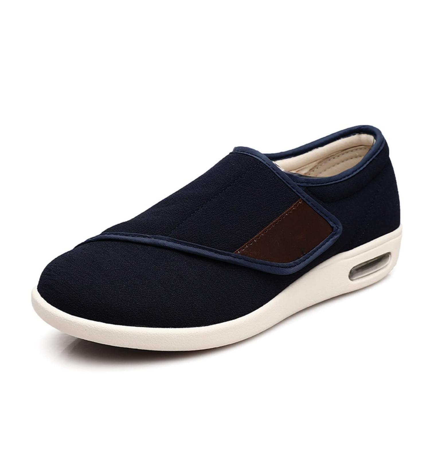 Buy Women's Extra Wide Diabetic Edema Shoes - Warm Winter Air Cushion Sneakers for Elderly Swollen Feet - Outdoor Comfort in Blue - Buy Online on GoSupps.com