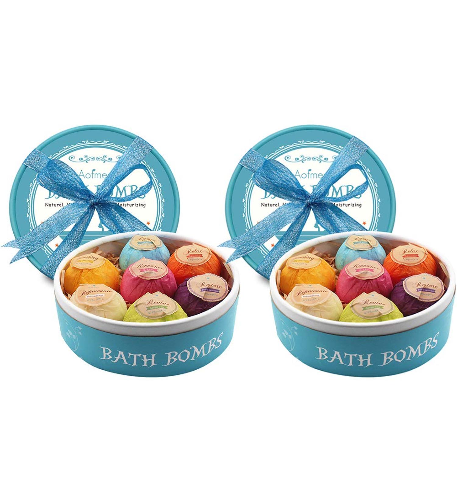 Aofmee 14-Piece Handmade Bath Bombs Set for Women, Kids & Moms - Spa Relaxation and Gifts for Birthday, Mother's Day and Special Occasions - Buy Online on GoSupps.com