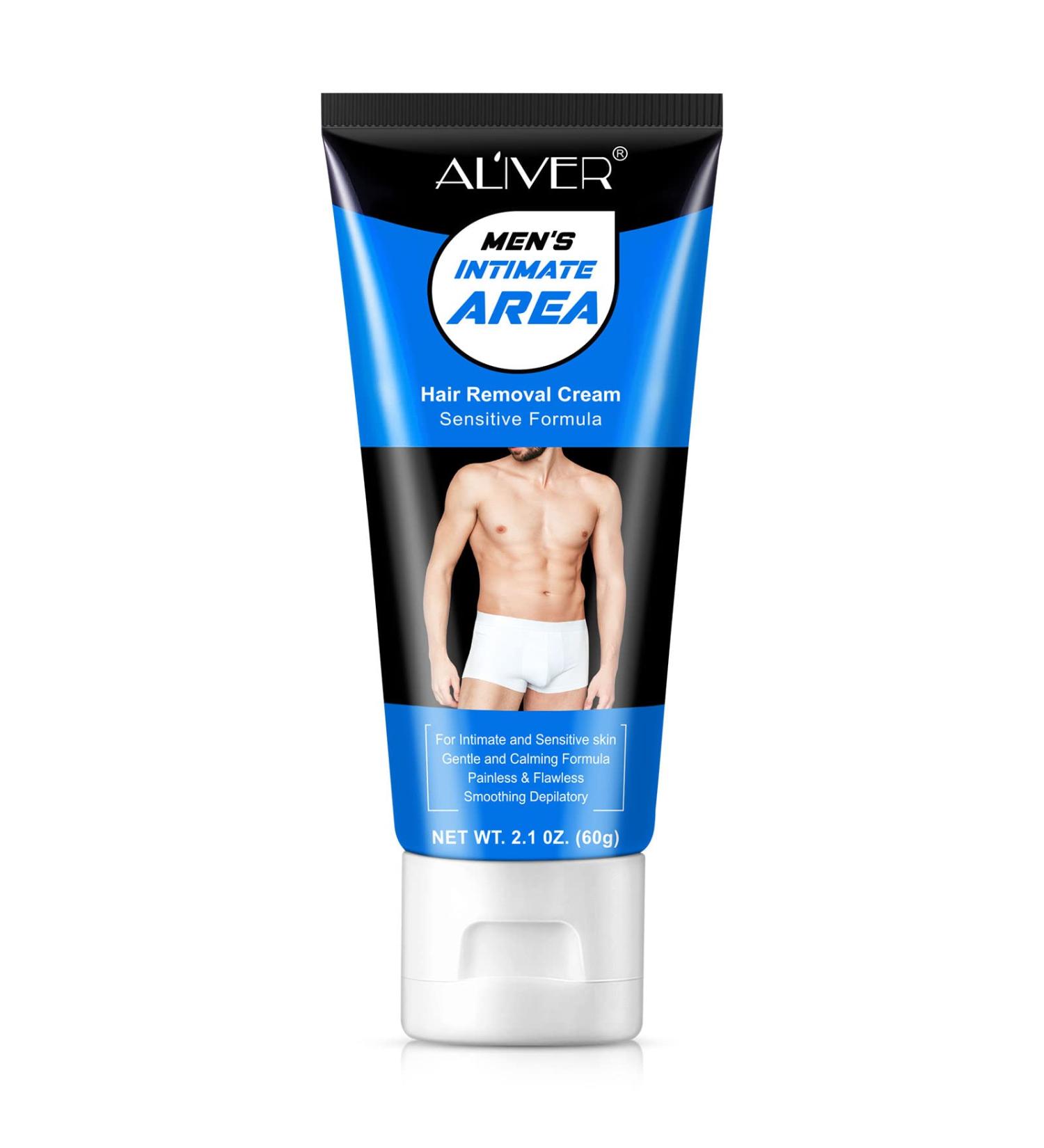 Pain-Free Hair Removal Cream for Men | Flawless Depilation in Genital Armpit & Bikini Areas - 1PC - Buy Online on GoSupps.com