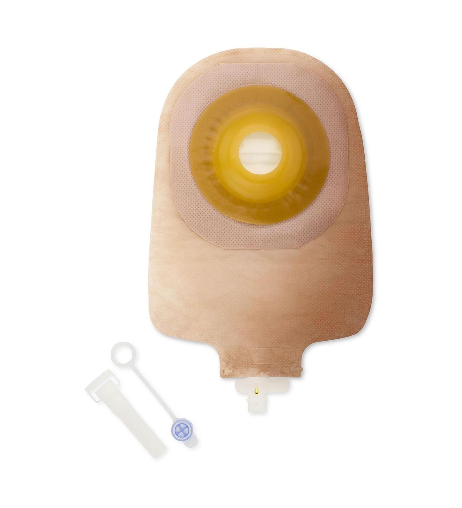 Premier Urostomy Pouch Drainable 1-3/8 Inch Stoma 9"L 1pc System Ultra Clear 8487 5 Ct Transparent Pre-sized 1-3/8" (35 mm)