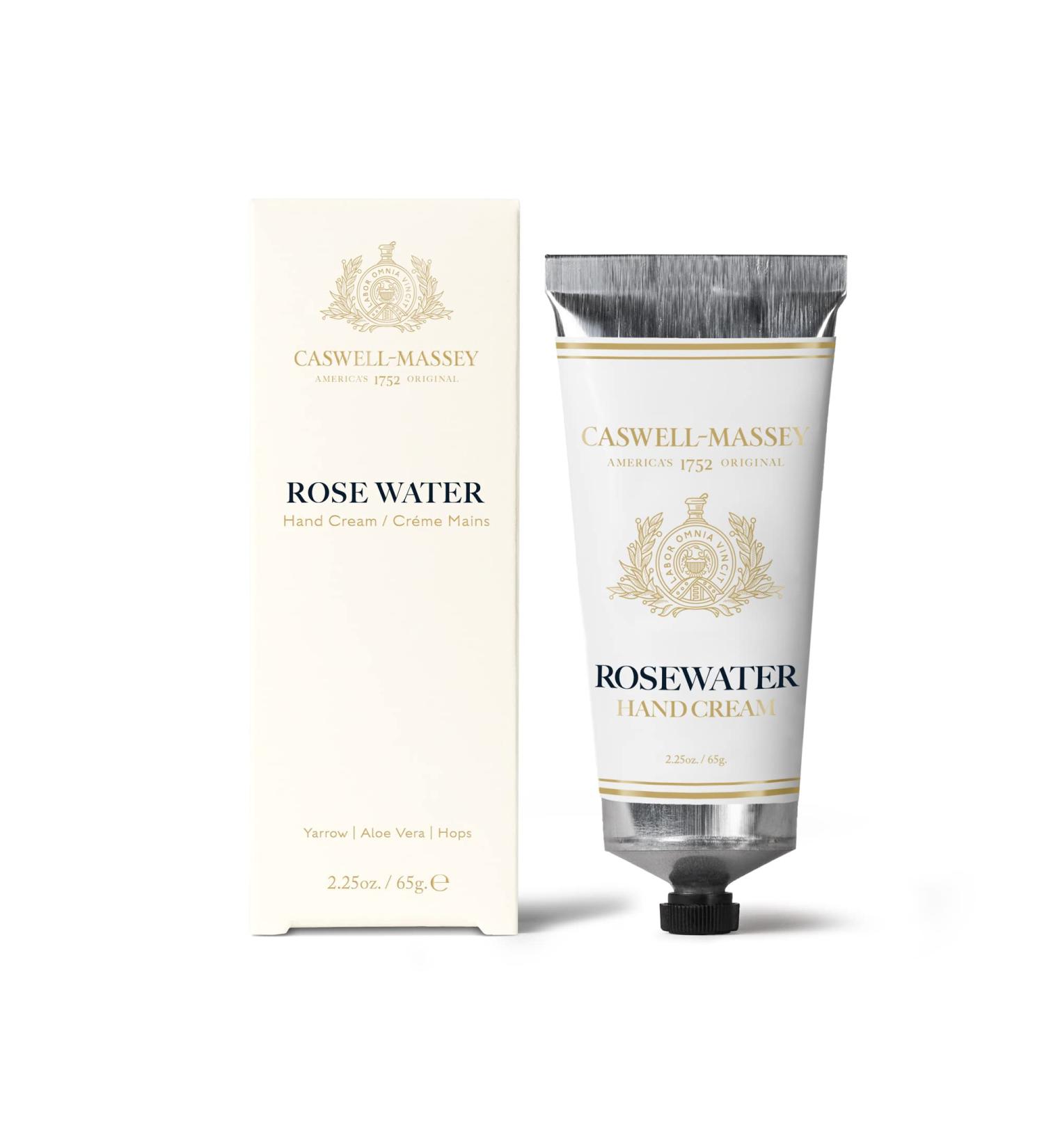 Caswell-Massey Dr. Hunter's Rosewater Hand Cream  Soothing Hand Lotion With Glycerin  Shea Butter & Almond Oil Luxury Rosewater  Made In USA  2.5 Oz Rose Water 2.5 Ounce (Pack of 1)