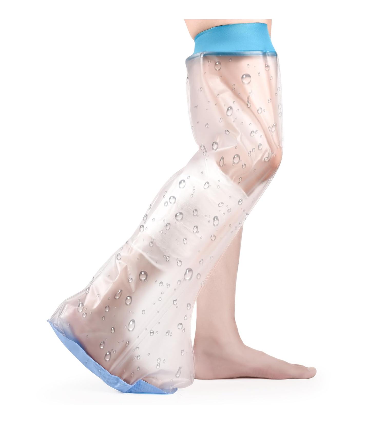 Adult Waterproof Leg Cast Protector | Non-slip Shower Cover for Broken Thighs, Knees, and Feet | Reusable Leg Cast Bag for Bandage/Plaster | Keep Cast Dry - Large Size - Buy Online on GoSupps.com