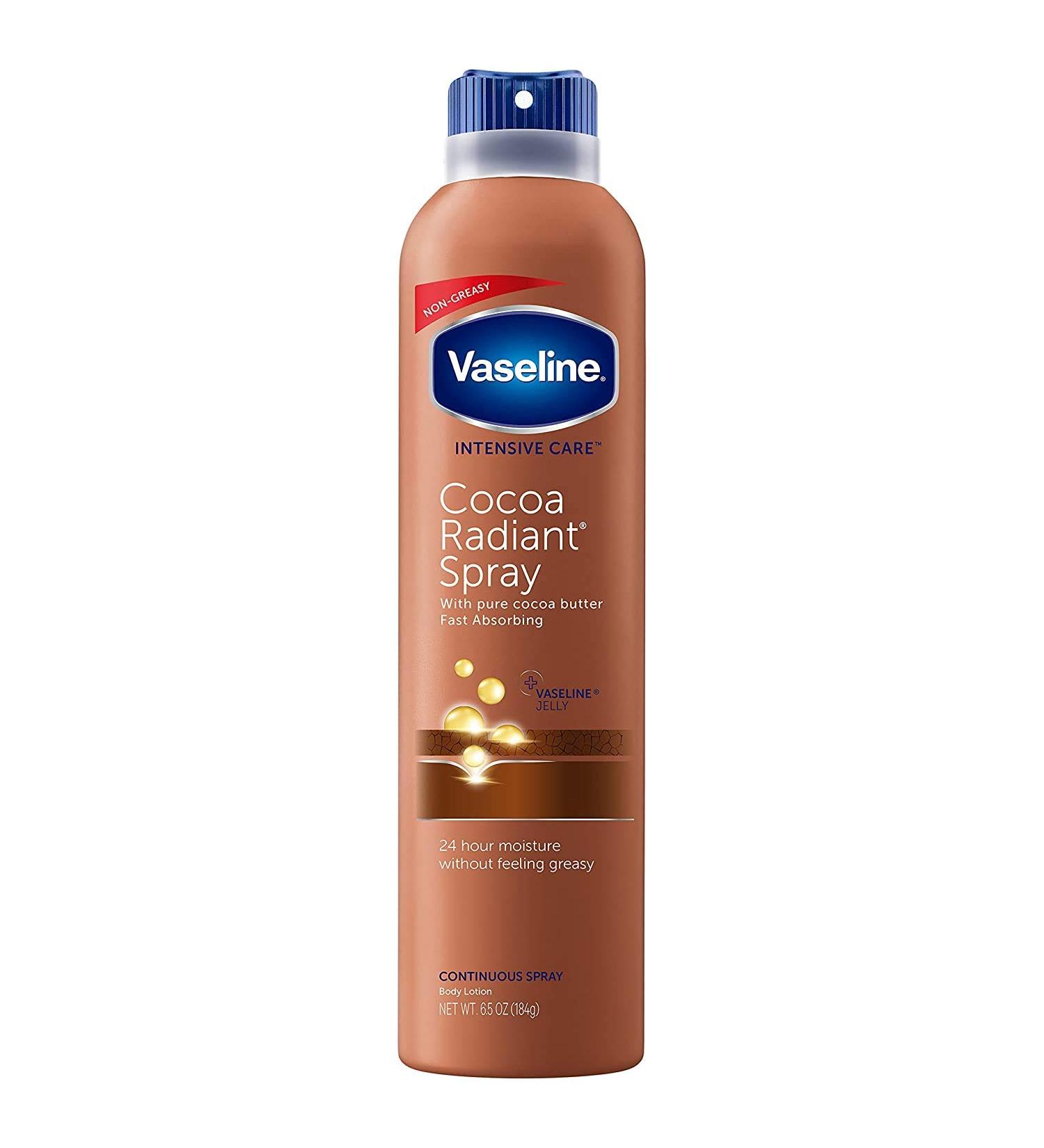 Vaseline Spray and Go Moisturizer in Cocoa Radiant  6.5 Ounce